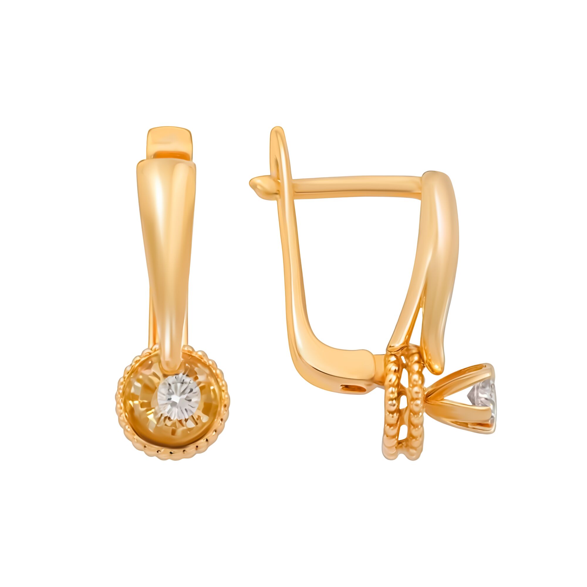 Серьги, золото, 585, 2.96г, 59364, изображение 2 | GoldMarket.kz