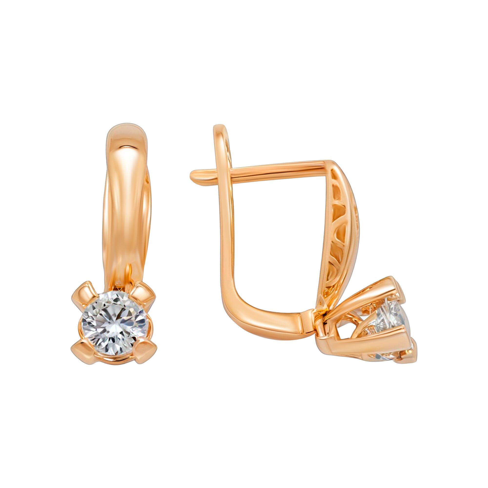 Серьги, золото, 585, 3.1г, 59378, изображение 2 | GoldMarket.kz