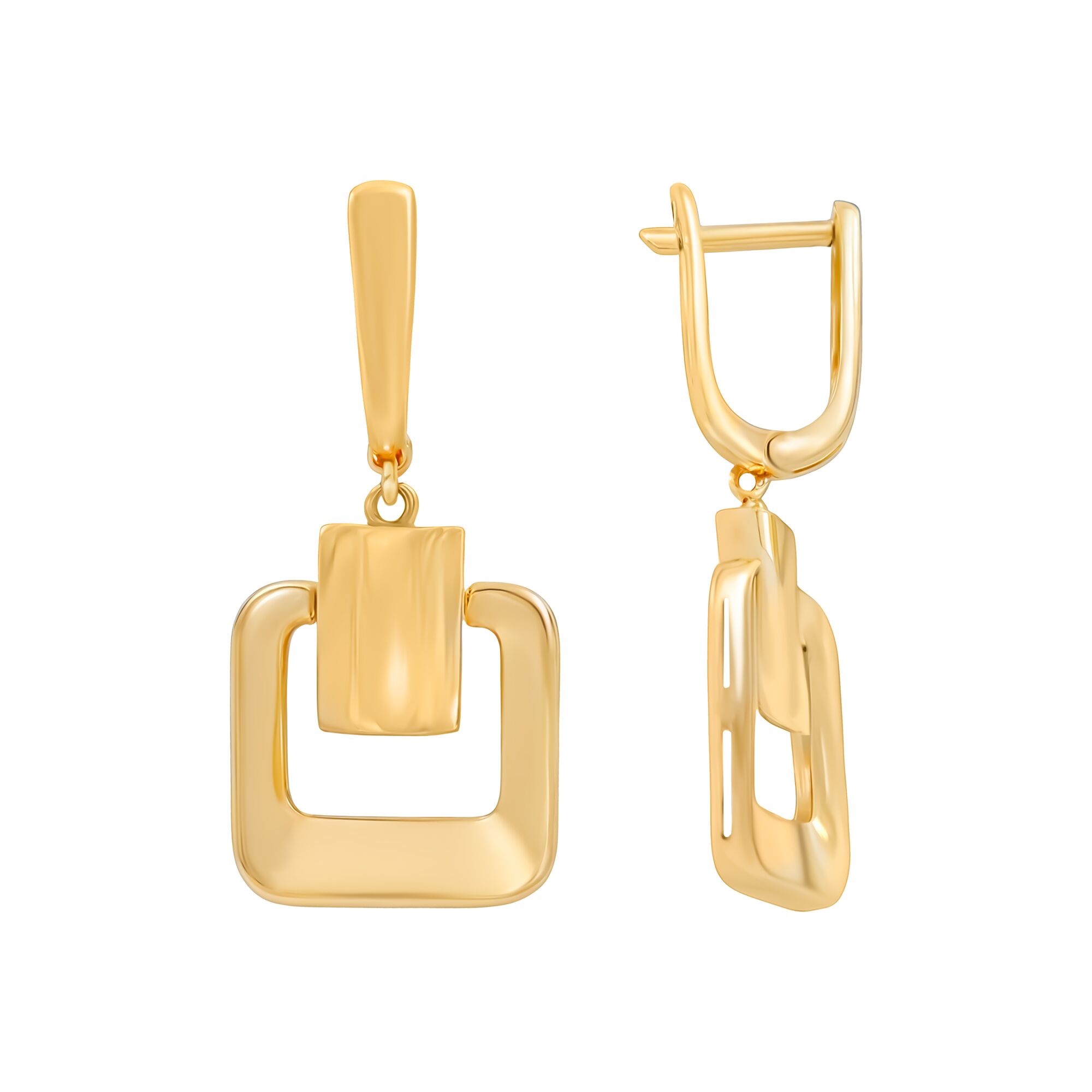 Серьги, золото, 585, 4.2г, 59403, изображение 2 | GoldMarket.kz