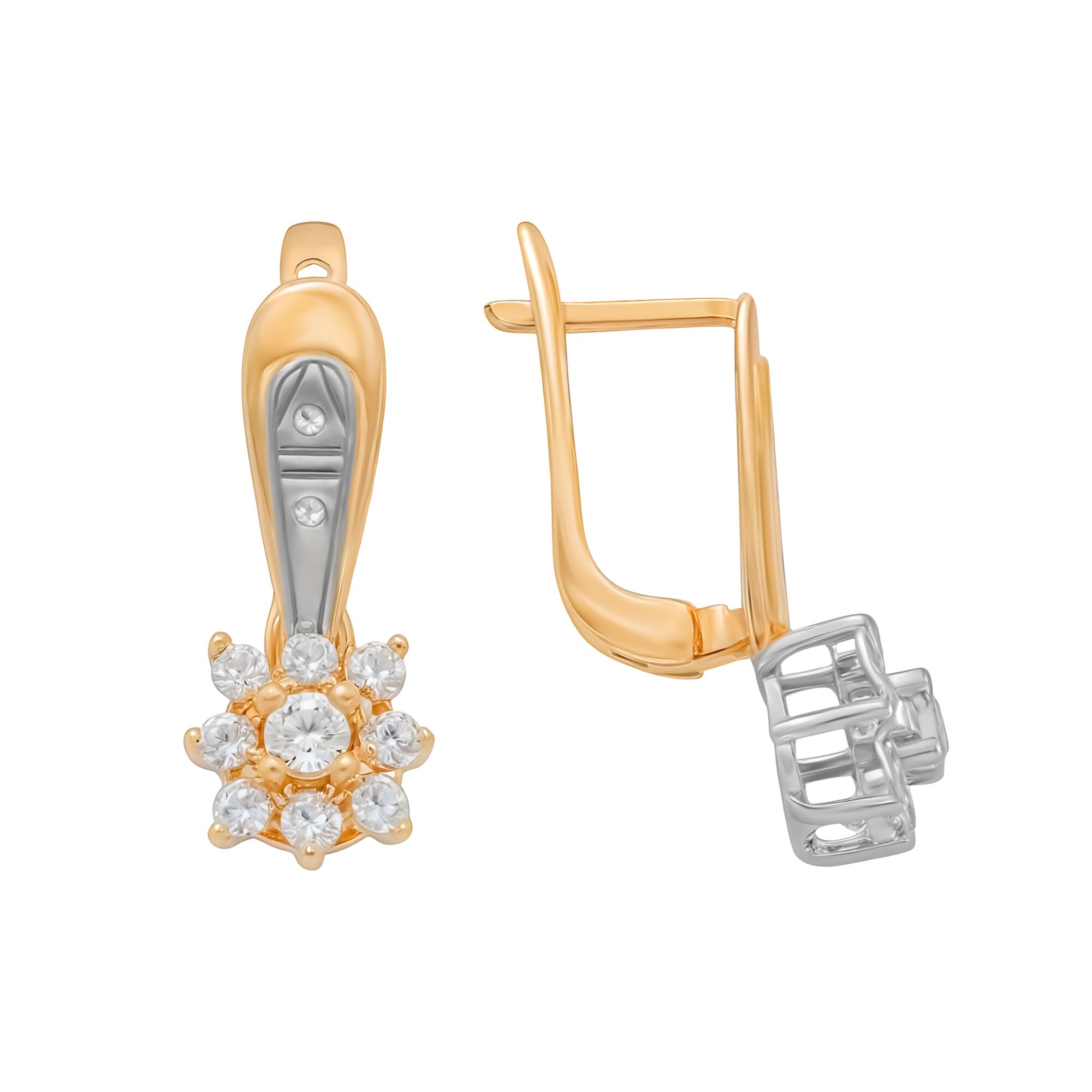 Серьги, золото, 585, 3.83г, 59409, изображение 2 | GoldMarket.kz