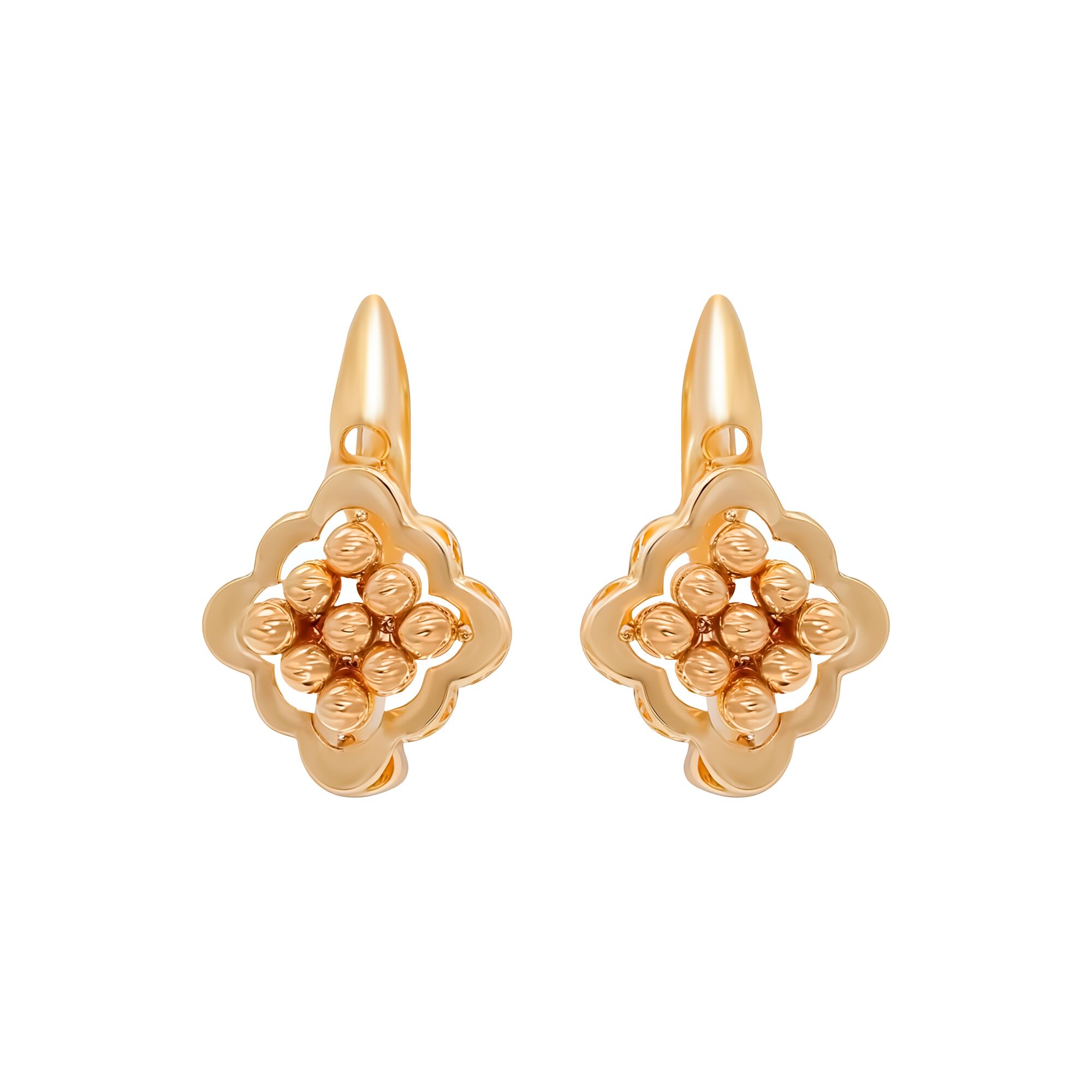 Серьги, золото, 585, 5.08г, 59412 | GoldMarket.kz