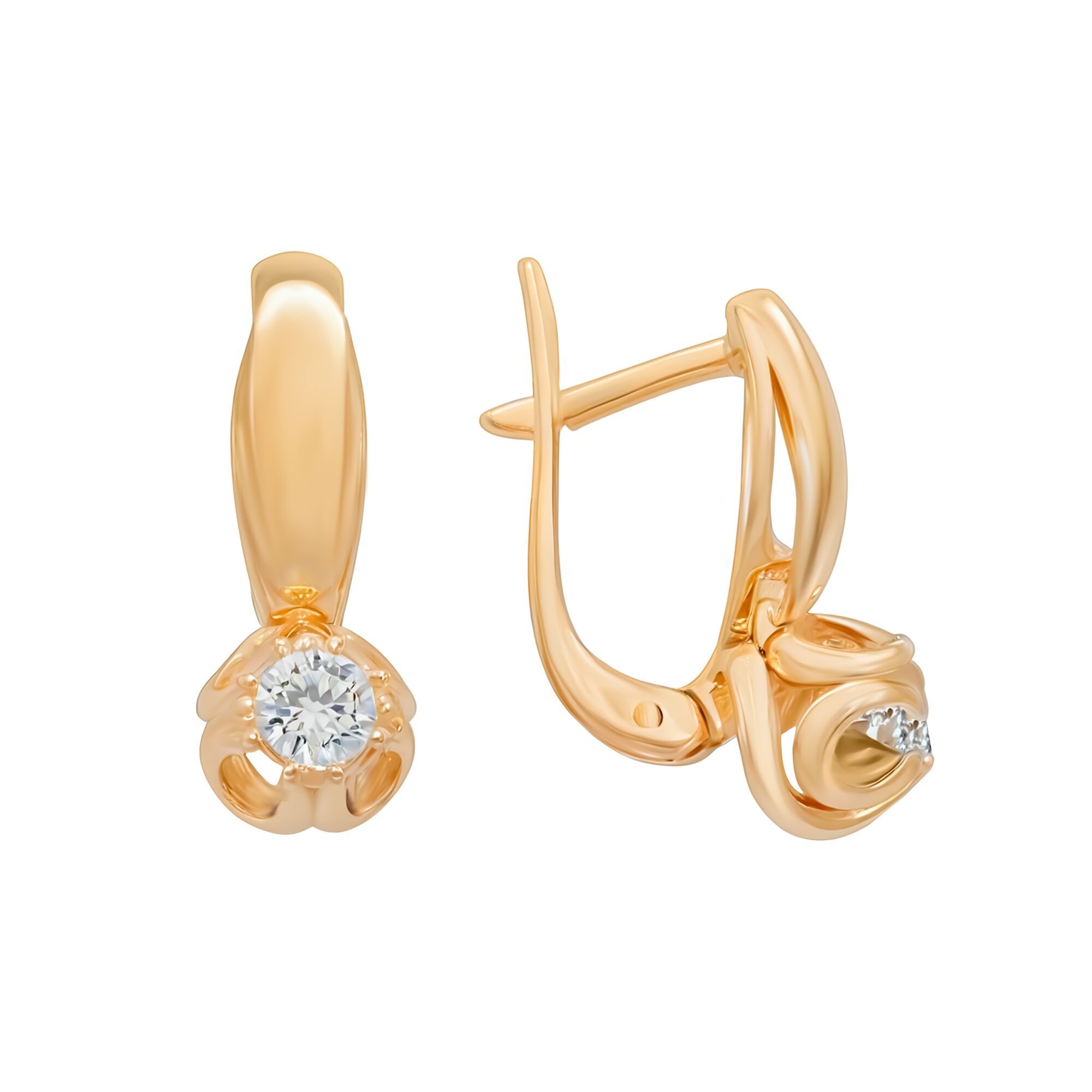 Серьги, золото, 585, 5.51г, 59419, изображение 2 | GoldMarket.kz