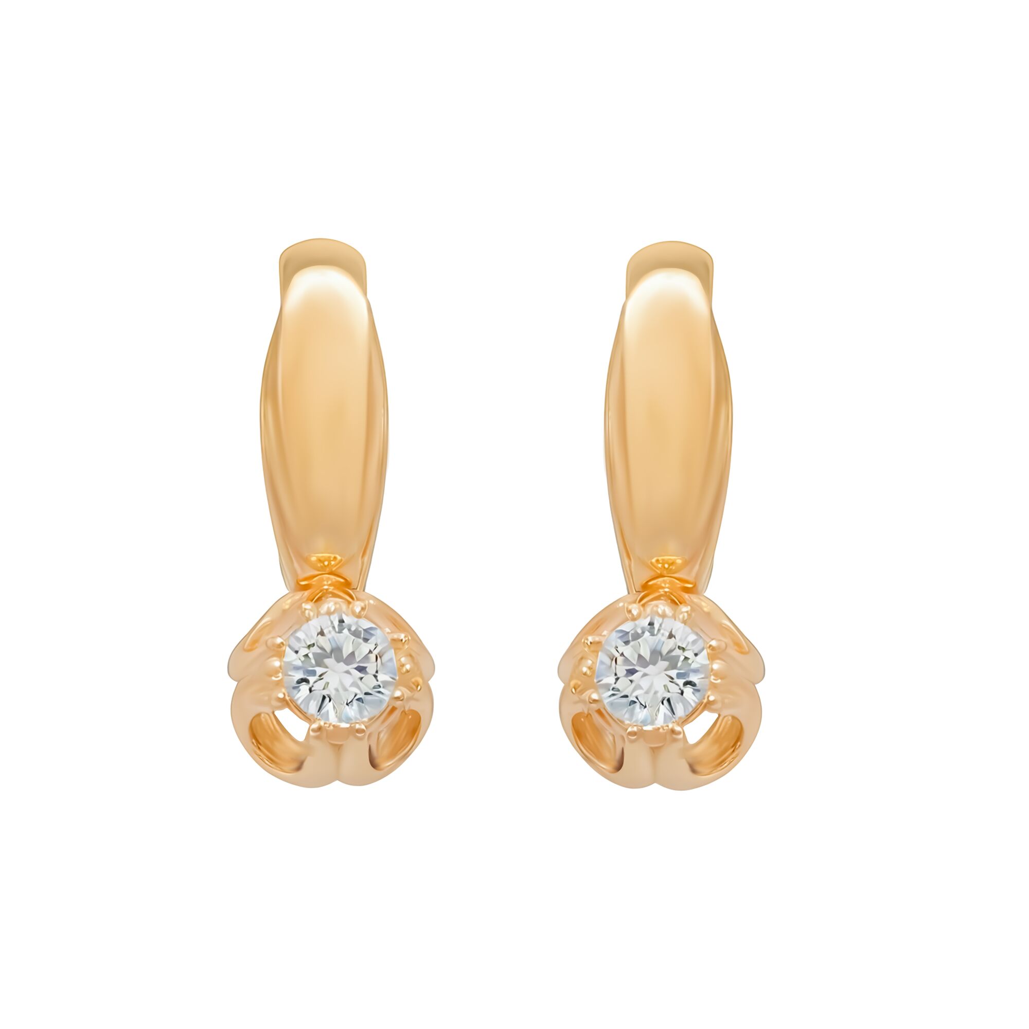 Серьги, золото, 585, 5.51г, 59419 | GoldMarket.kz