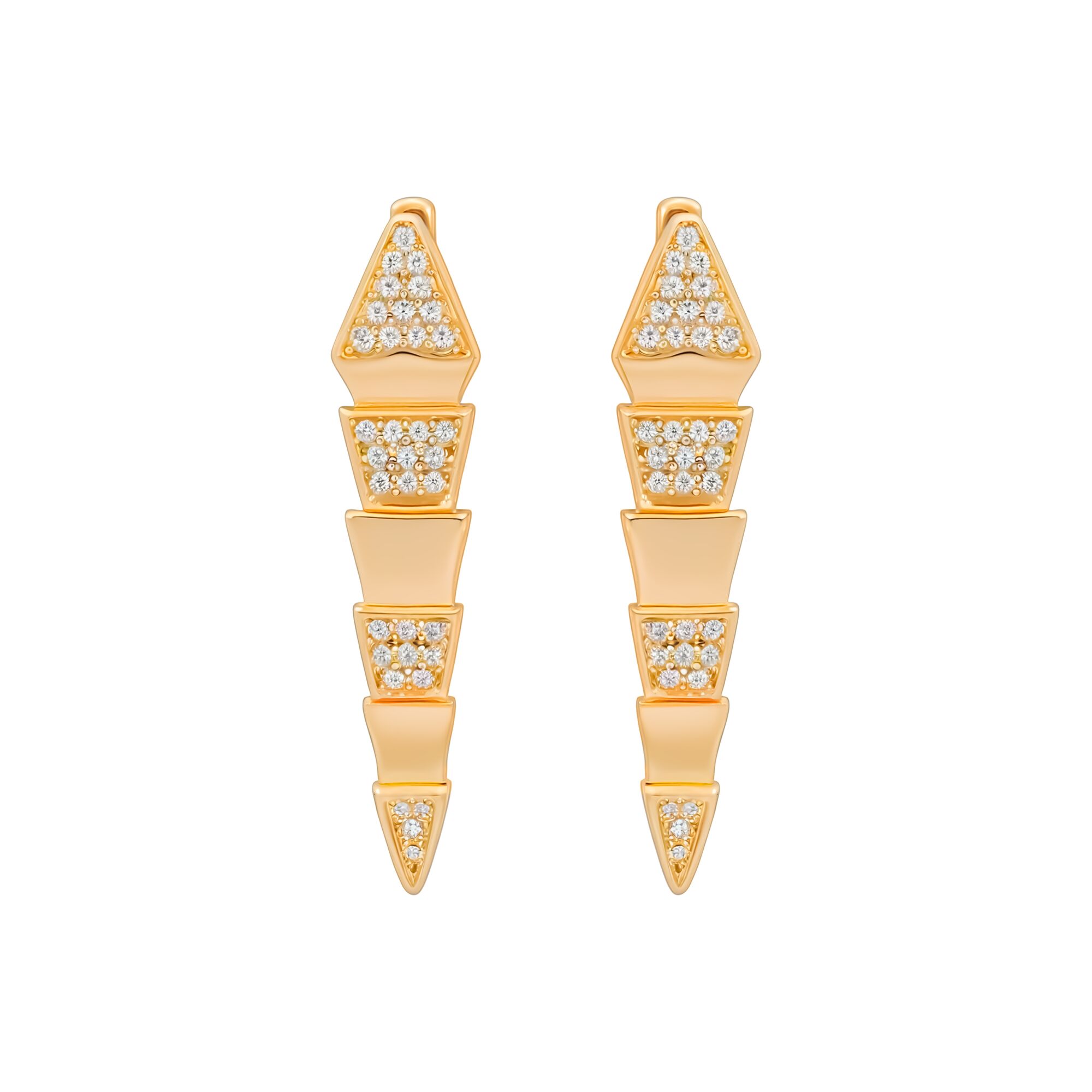 Серьги, золото, 585, 5.84г, 59443 | GoldMarket.kz