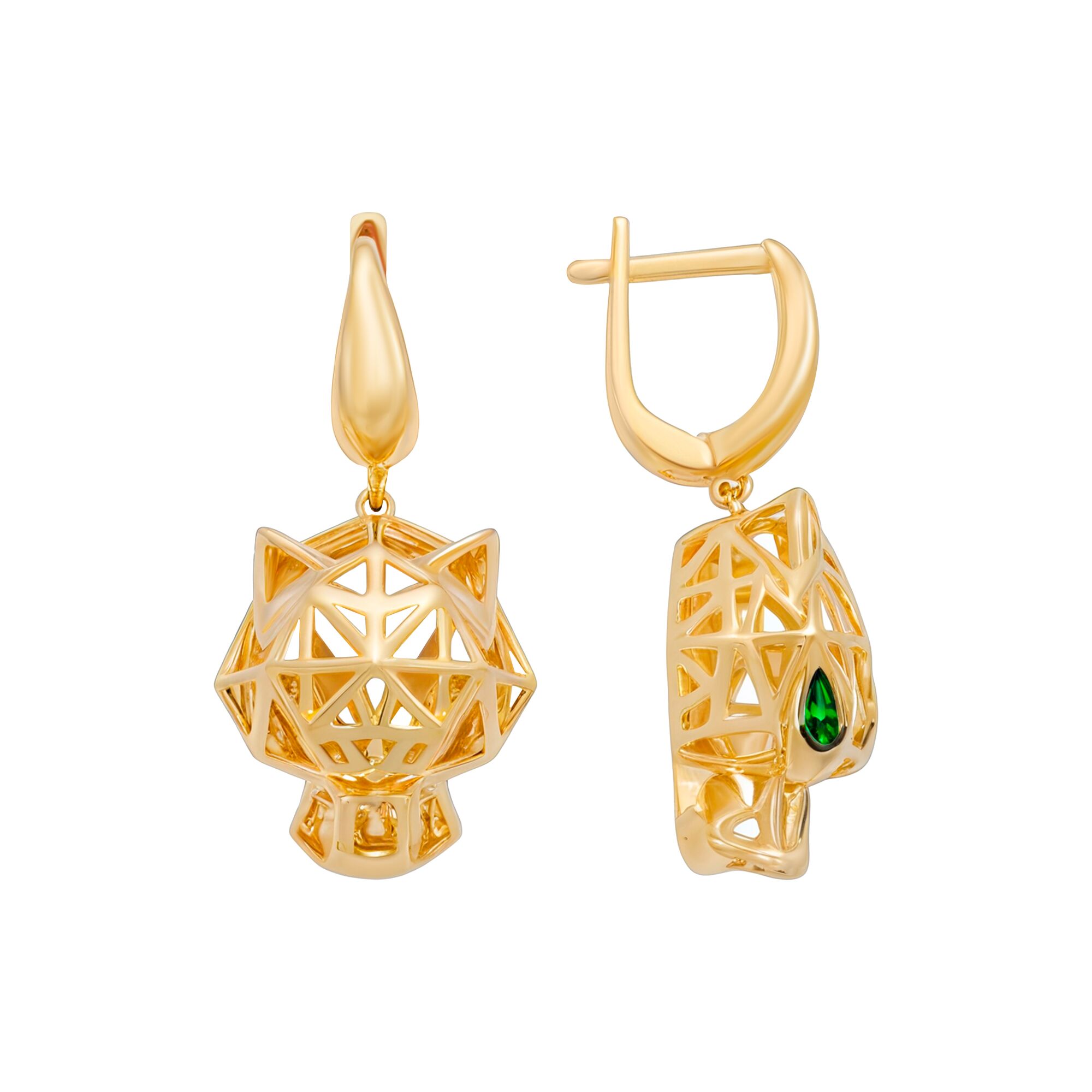 Серьги, золото, 585, 6.9г, 59521, изображение 2 | GoldMarket.kz