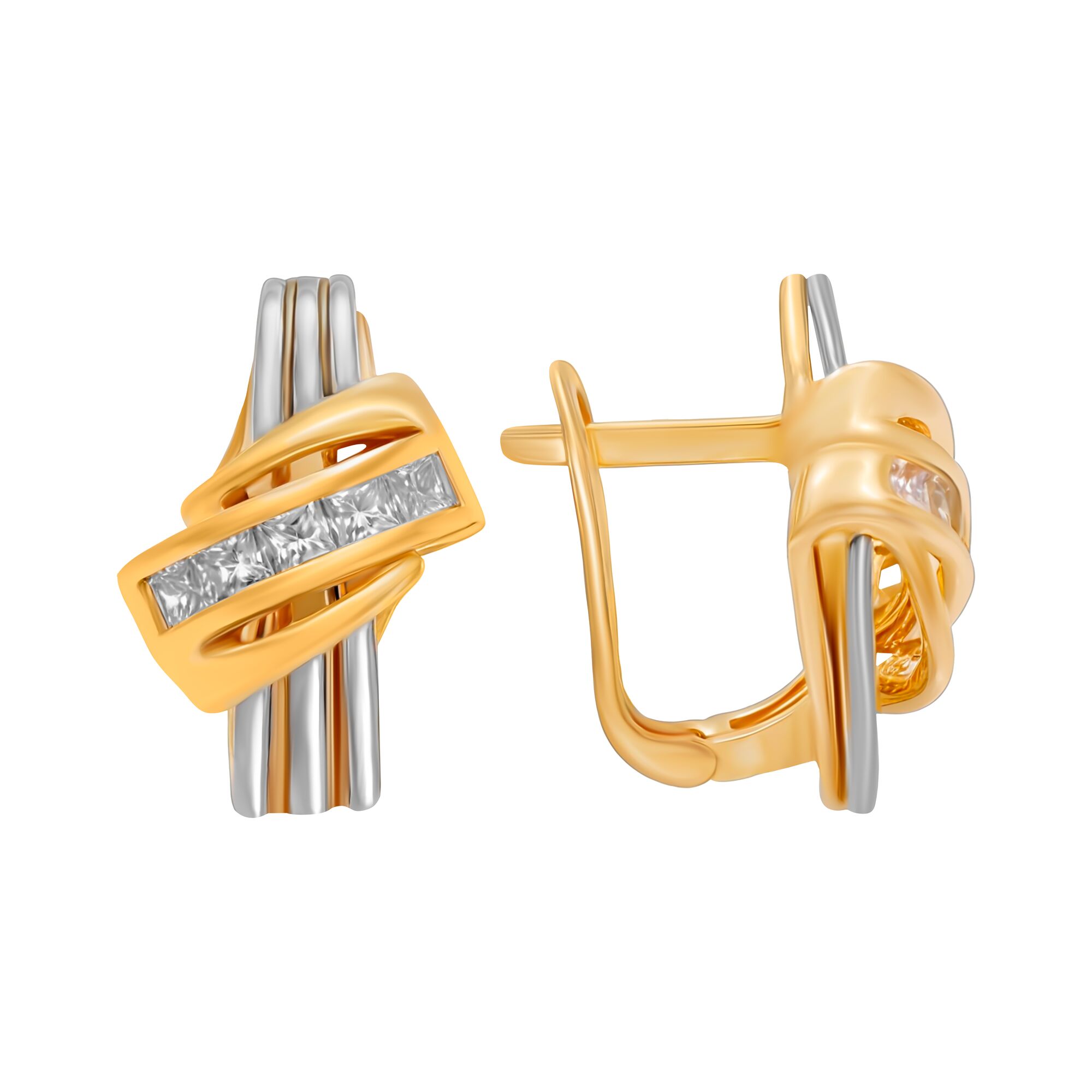 Серьги, золото, 585, 7.44г, 59536, изображение 2 | GoldMarket.kz