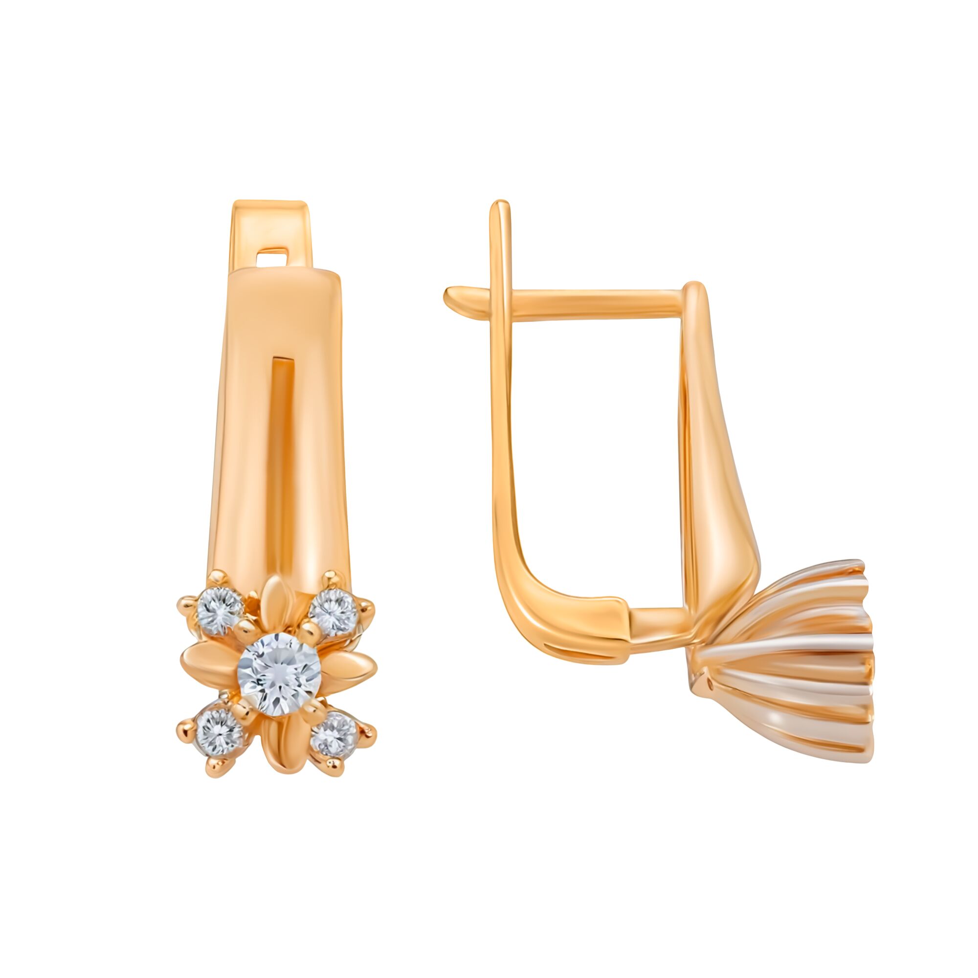 Серьги, золото, 585, 5.22г, 59537, изображение 2 | GoldMarket.kz