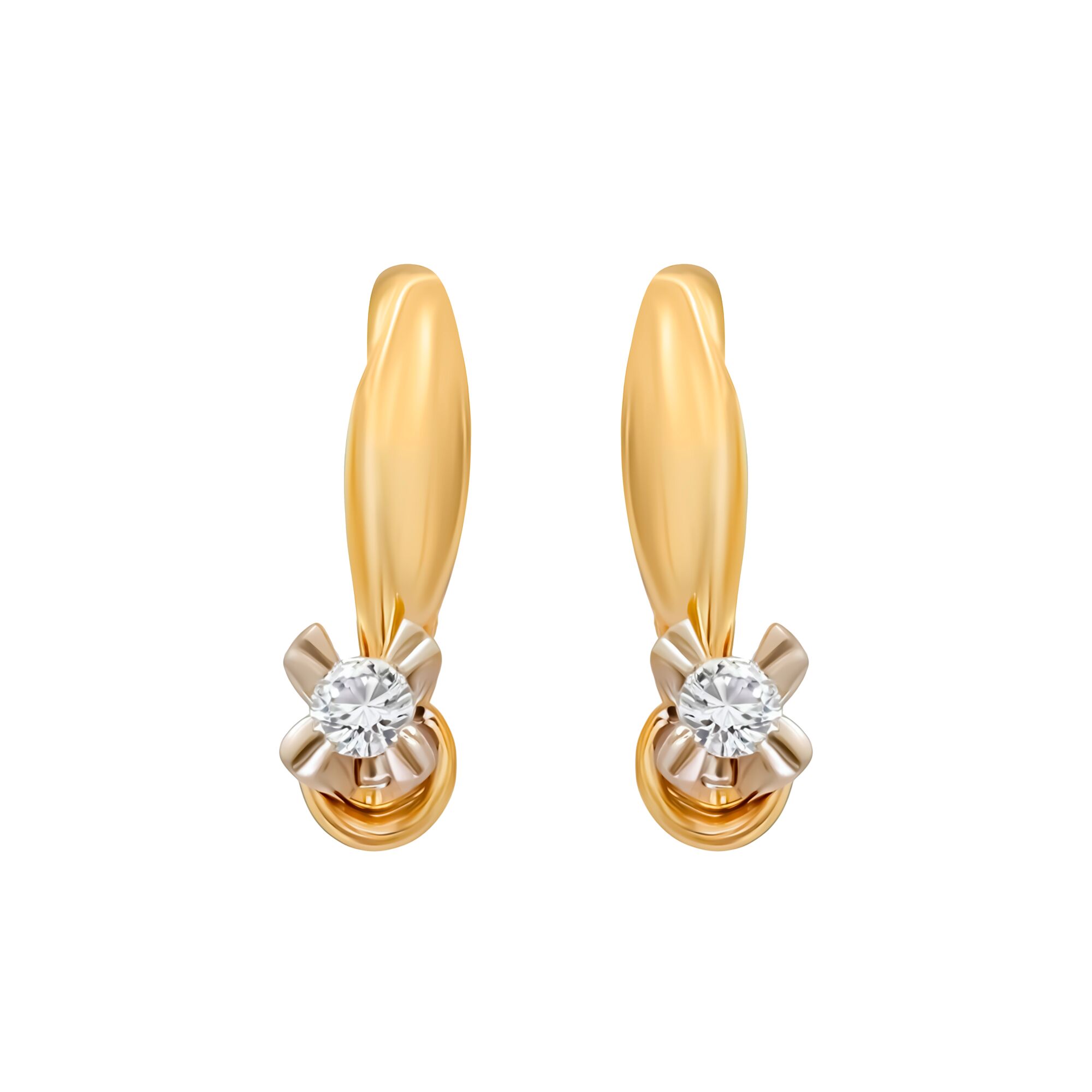 Серьги, золото, 585, 3.55г, 59538 | GoldMarket.kz