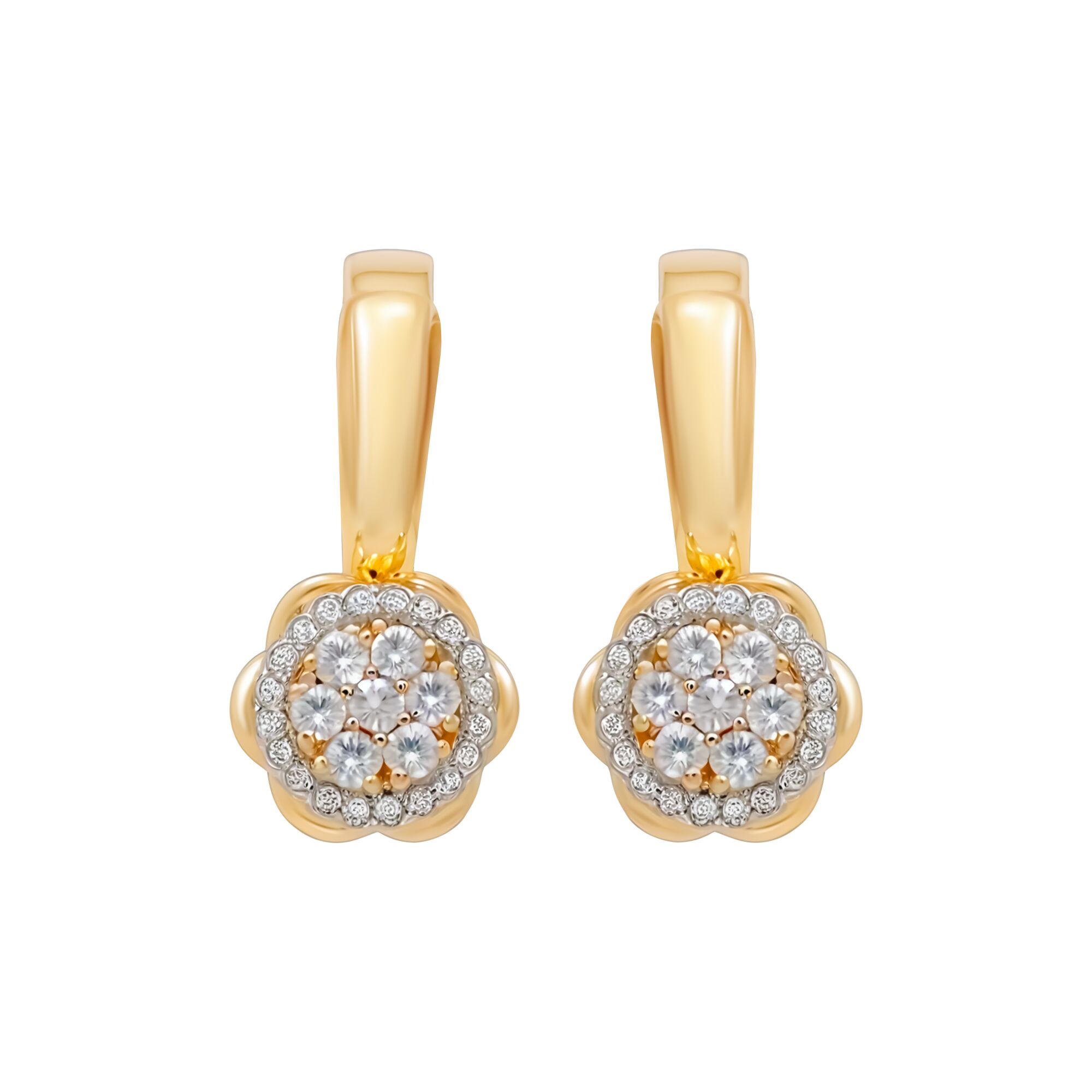 Серьги, золото, 585, 5.87г, 59602 | GoldMarket.kz