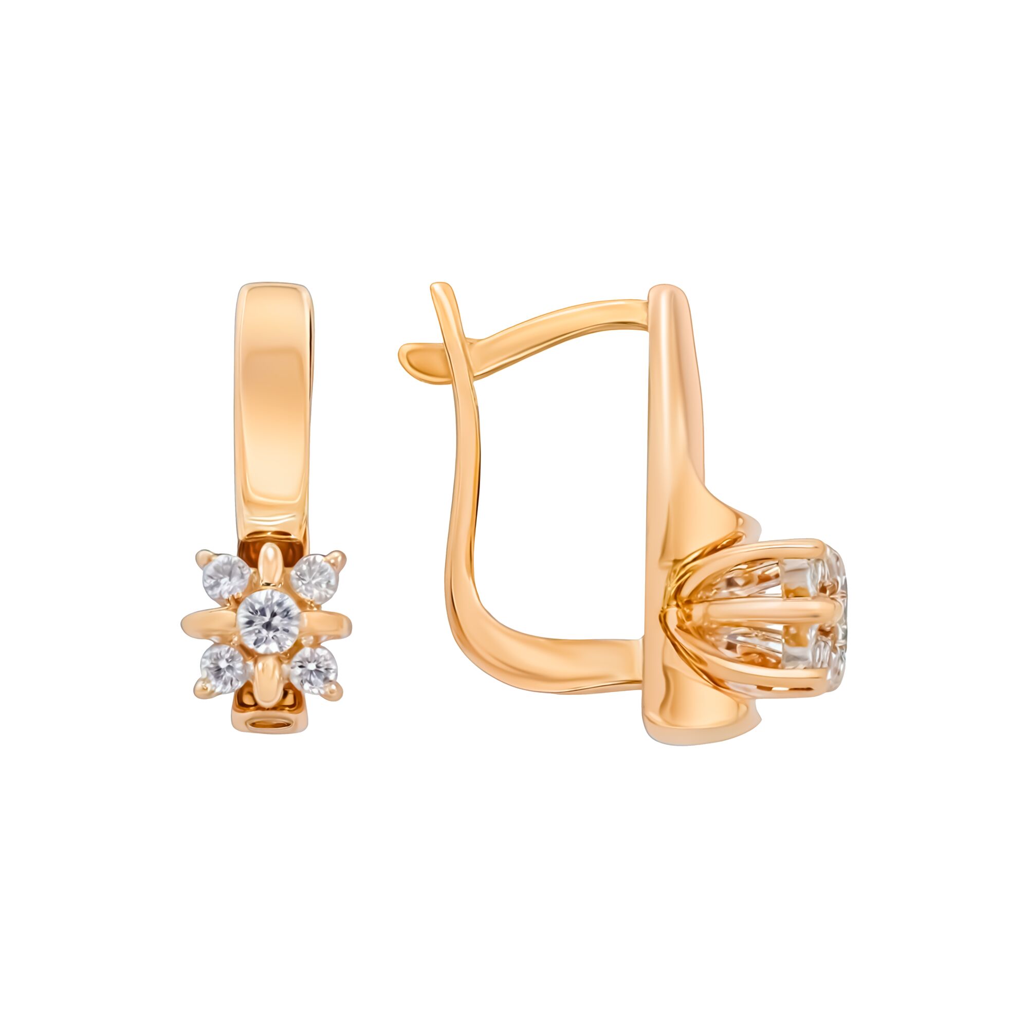 Серьги, золото, 585, 4.41г, 59604, изображение 2 | GoldMarket.kz