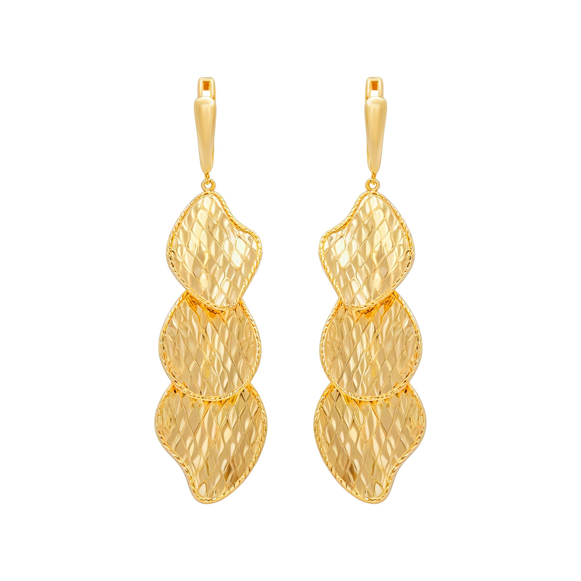 Серьги, золото, 585, 8.56г, 59638 | GoldMarket.kz
