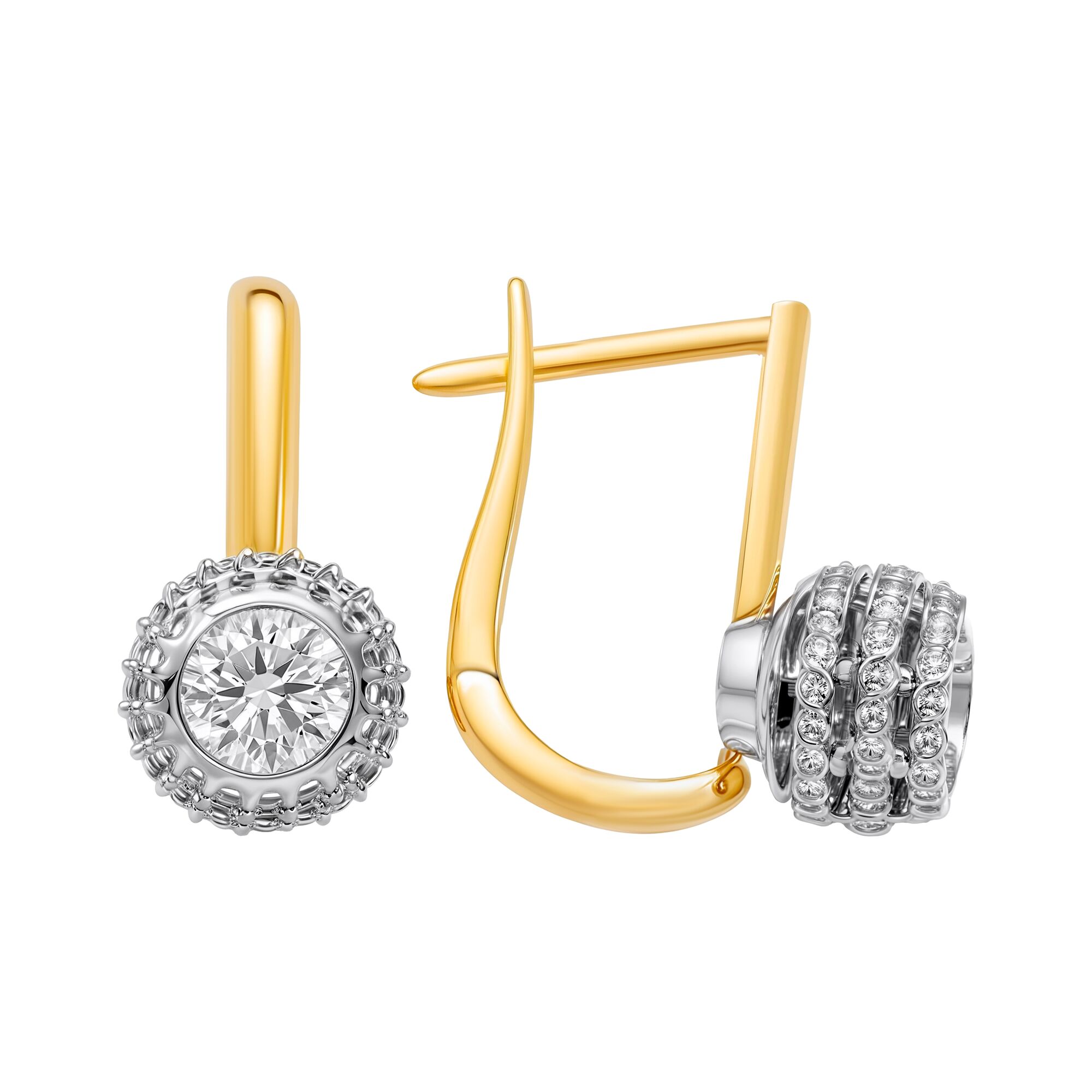 Серьги, золото, 585, 4.81г, 60006, изображение 2 | GoldMarket.kz