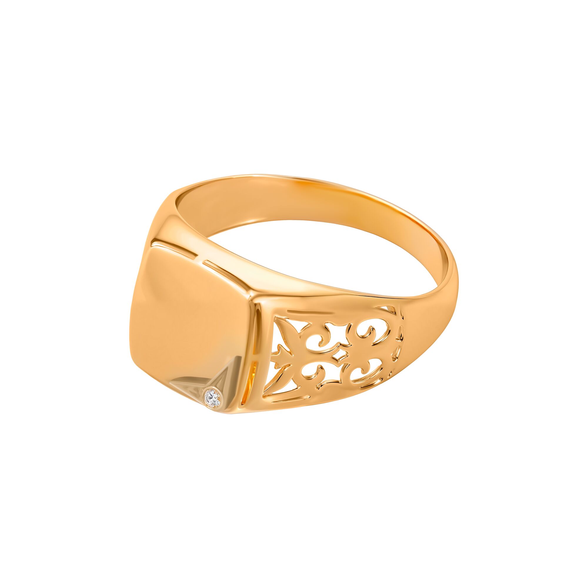 Кольцо, золото, 585, 3.5г, 60008, изображение 2 | GoldMarket.kz