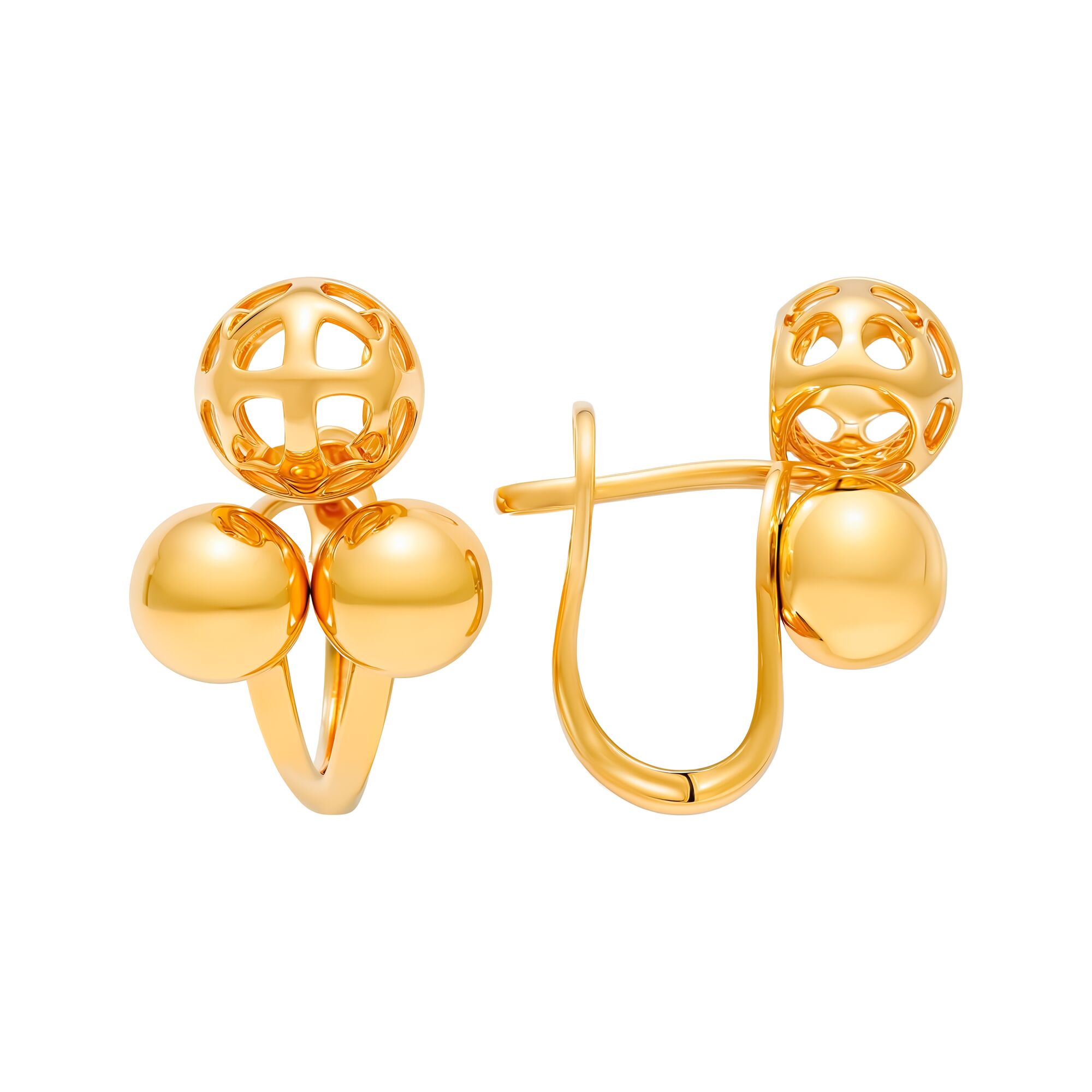Серьги, золото, 585, 5.23г, 60022, изображение 2 | GoldMarket.kz