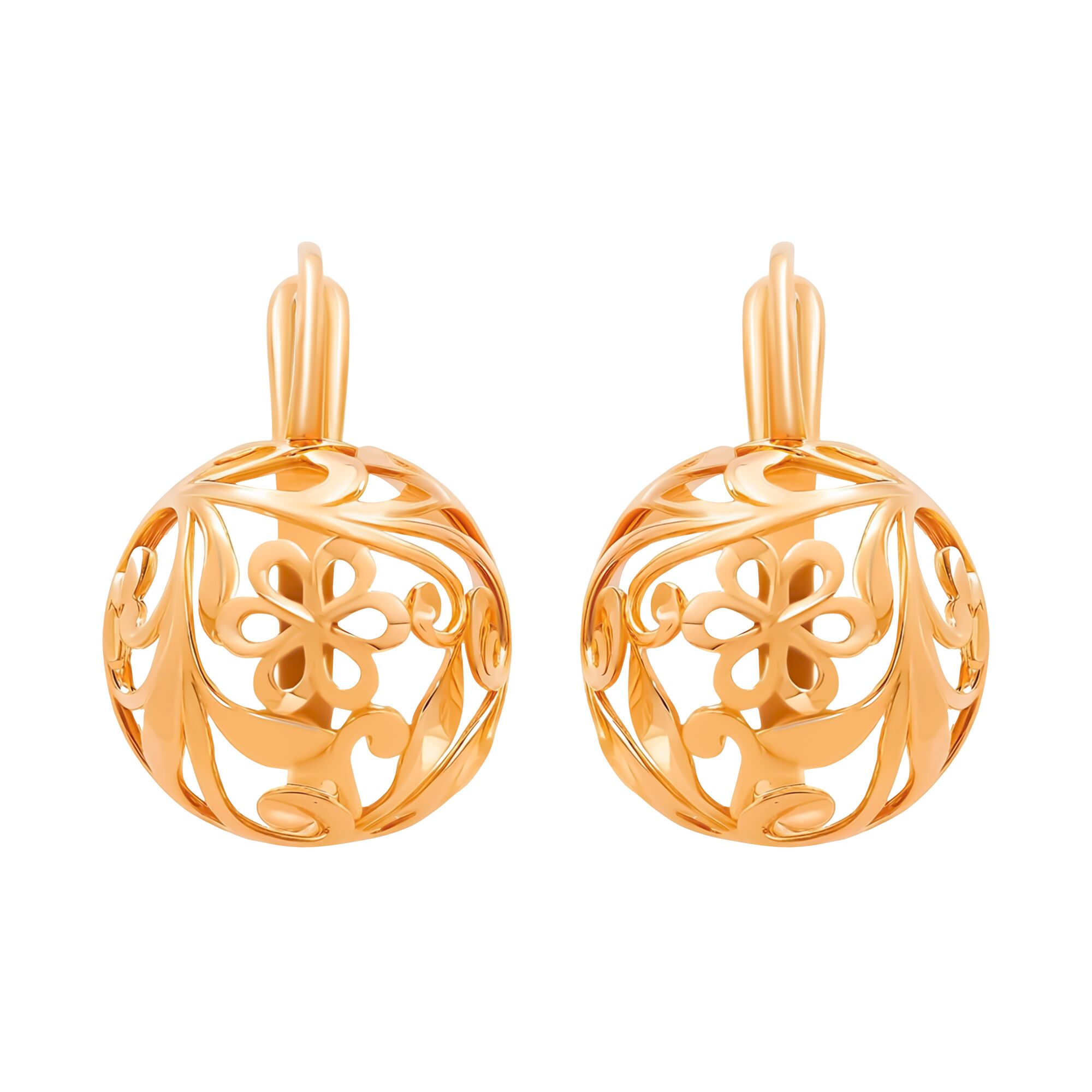 Серьги, золото, 585, 6.46г, 60034 | GoldMarket.kz