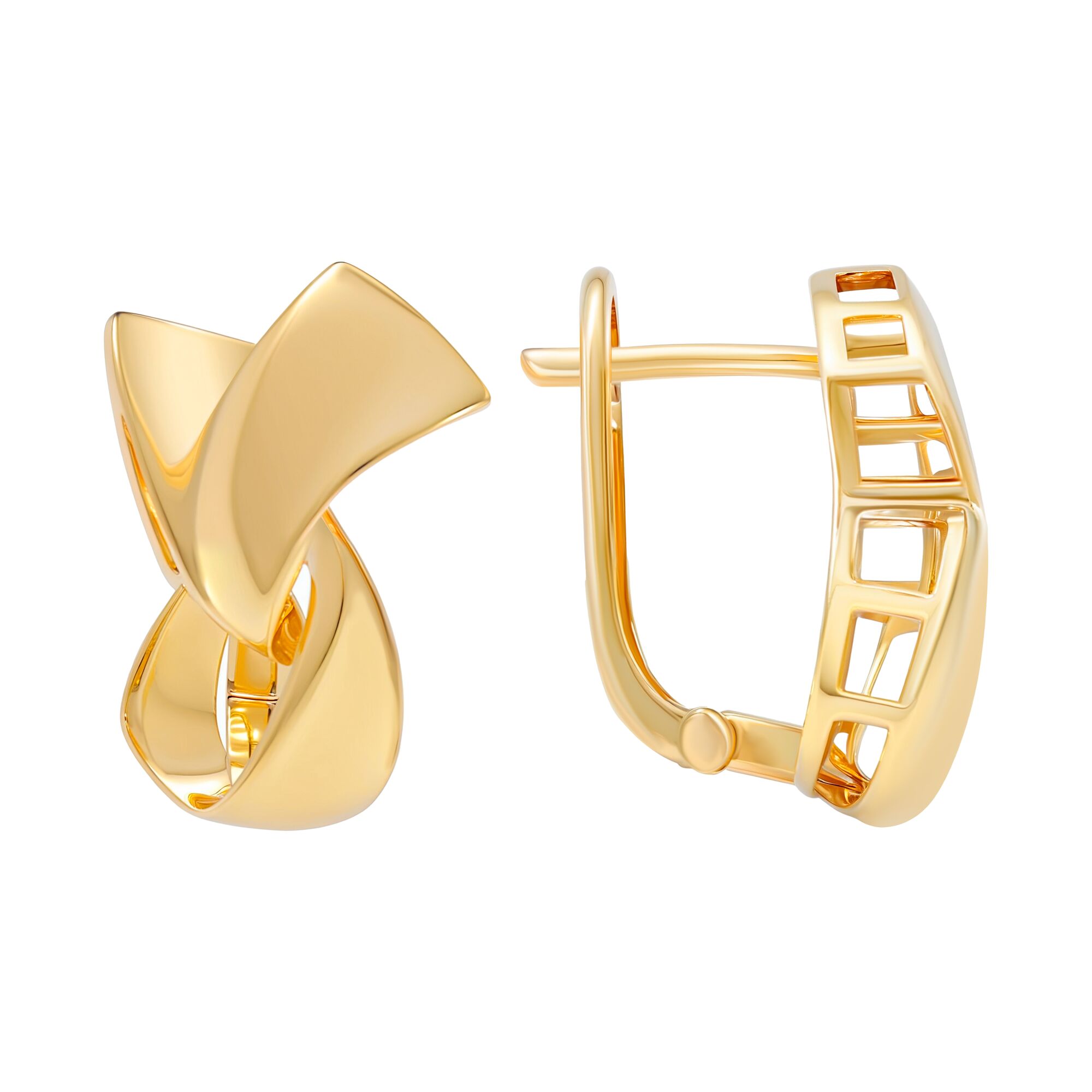 Серьги, золото, 585, 4.2г, 60067, изображение 2 | GoldMarket.kz