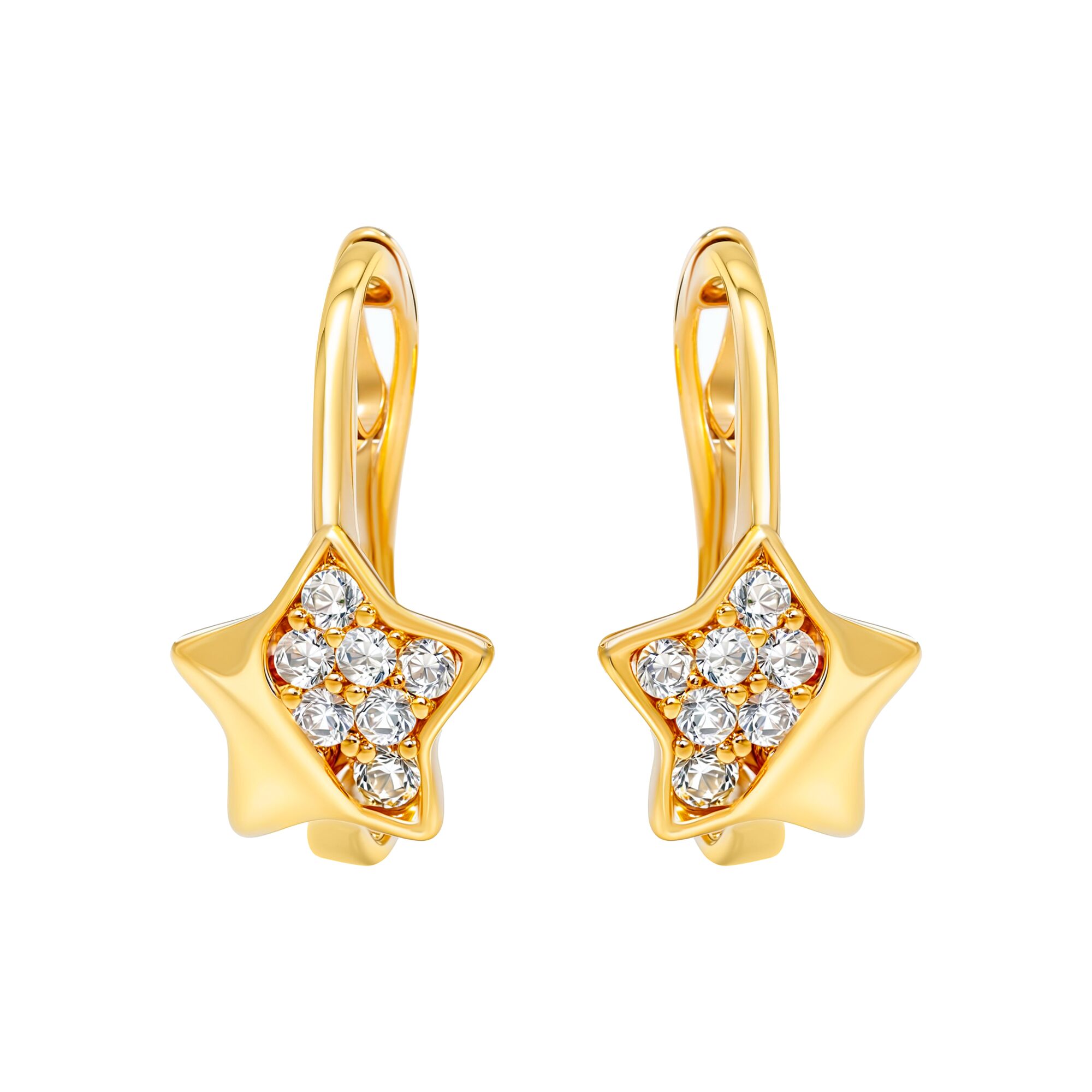 Серьги, золото, 585, 1.38г, 60068 | GoldMarket.kz