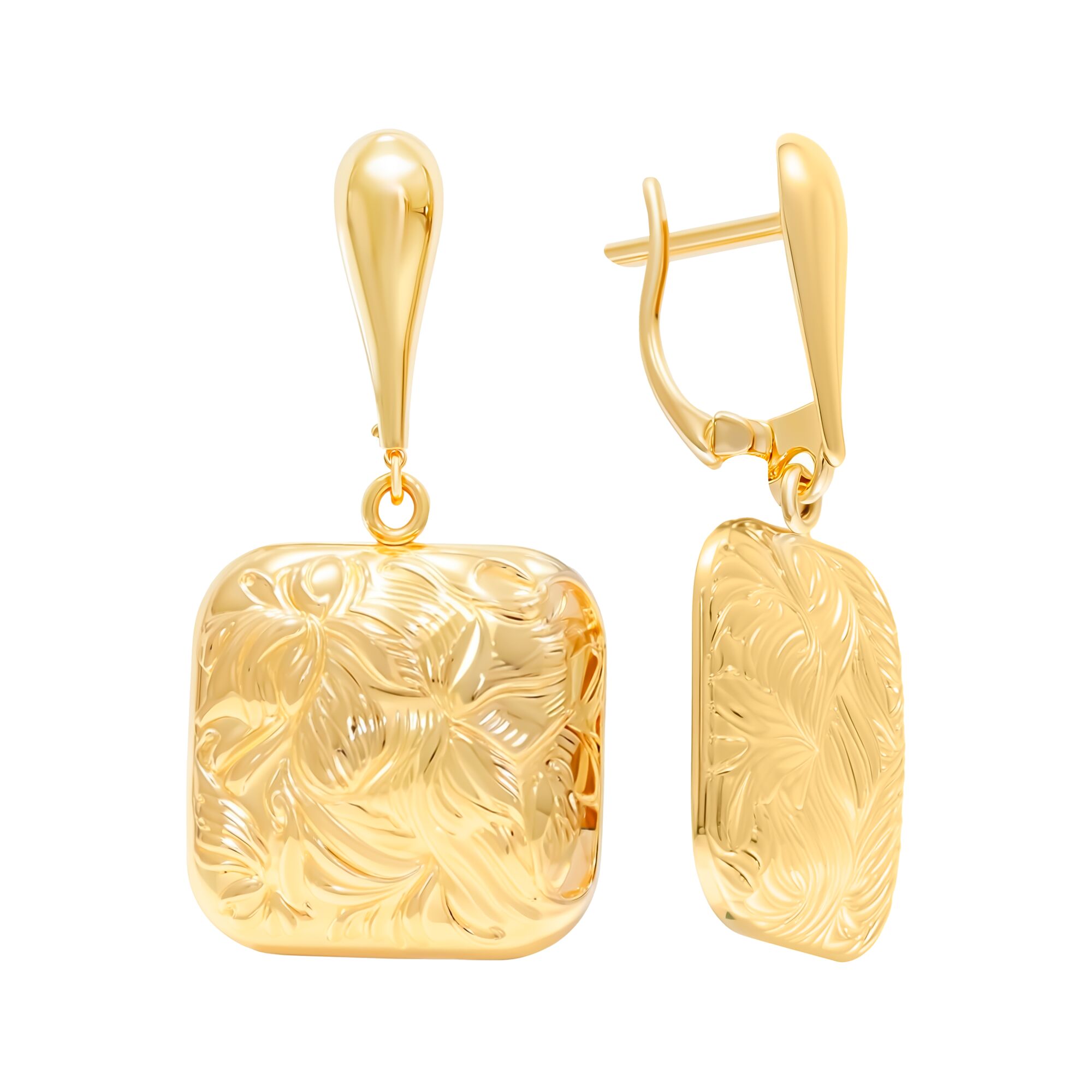 Серьги, золото, 585, 5.1г, 60083, изображение 2 | GoldMarket.kz