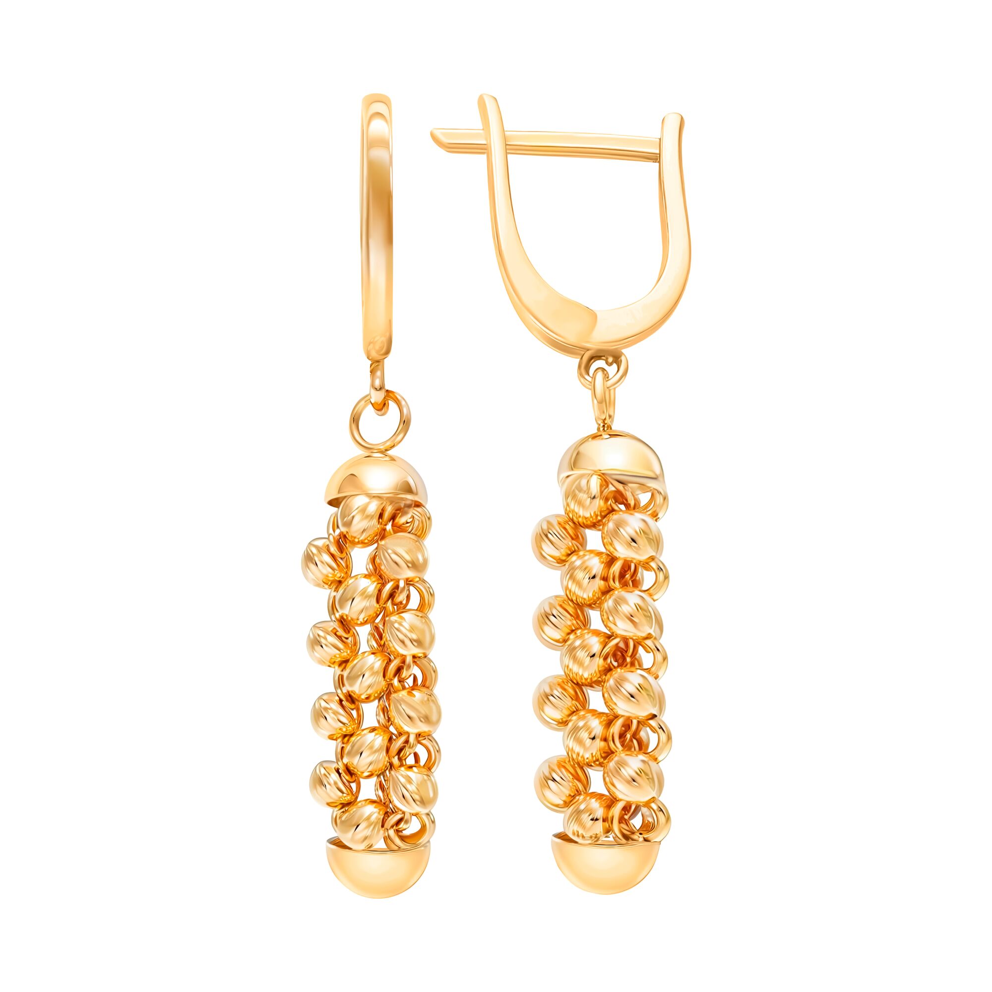 Серьги, золото, 585, 4.28г, 60412, изображение 2 | GoldMarket.kz