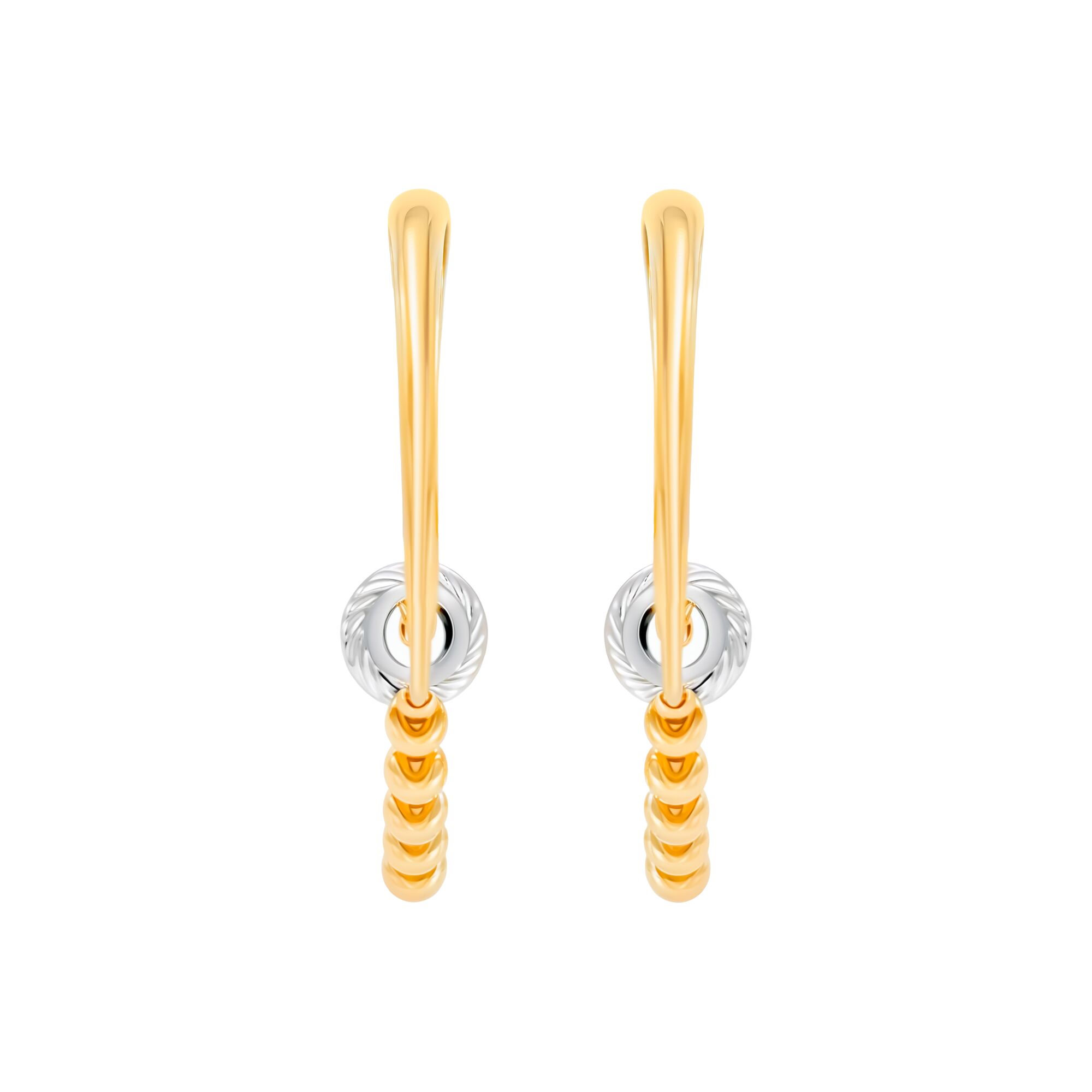 Серьги, золото, 585, 3.85г, 60449 | GoldMarket.kz