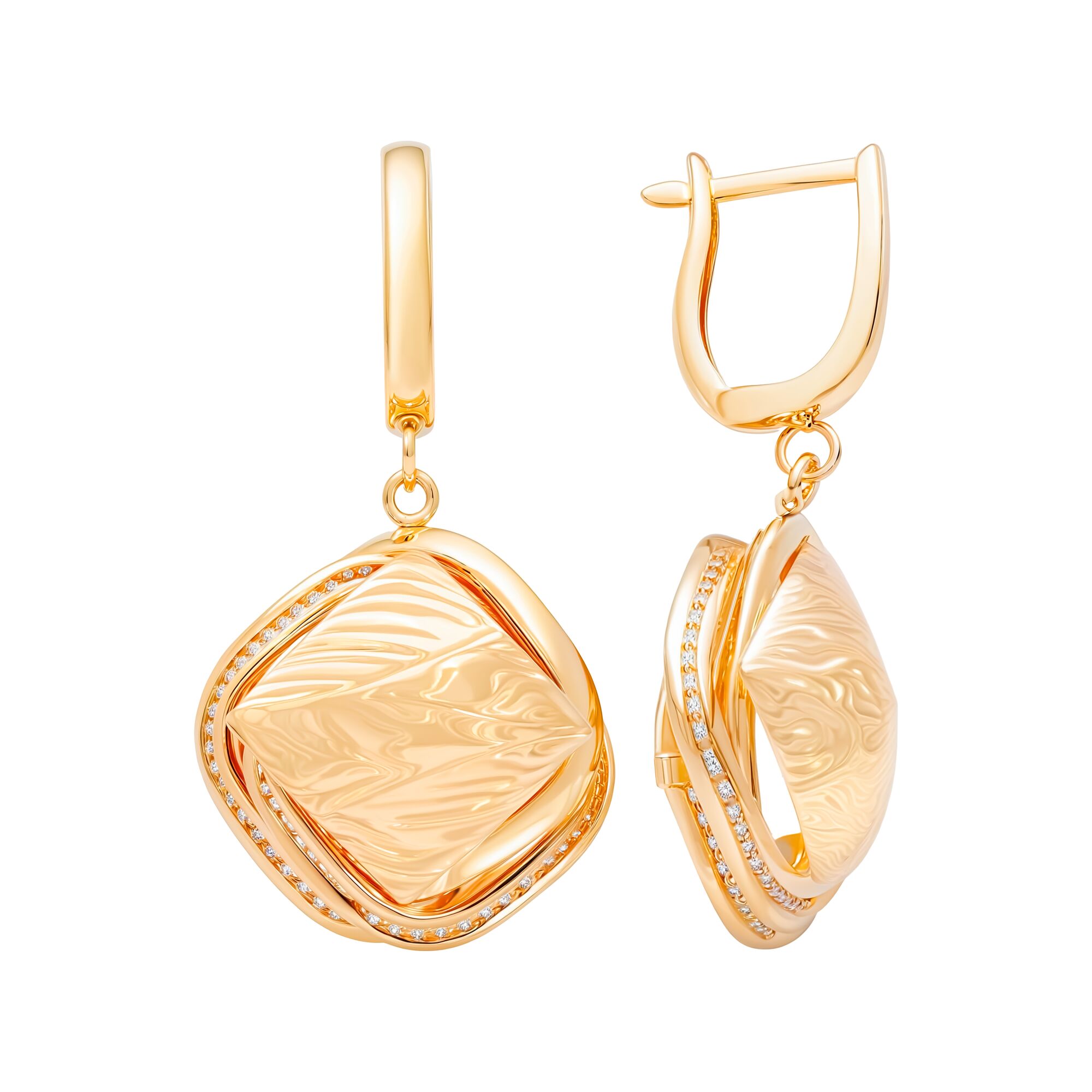 Серьги, золото, 585, 5.57г, 60496, изображение 2 | GoldMarket.kz