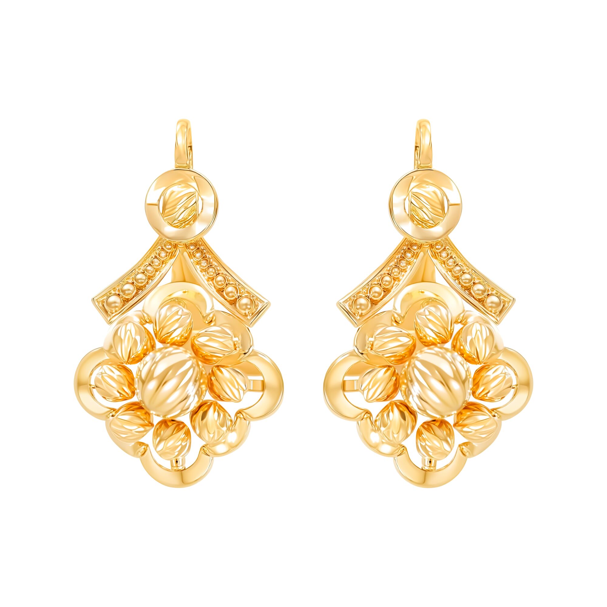 Серьги, золото, 585, 4.8г, 60507 | GoldMarket.kz