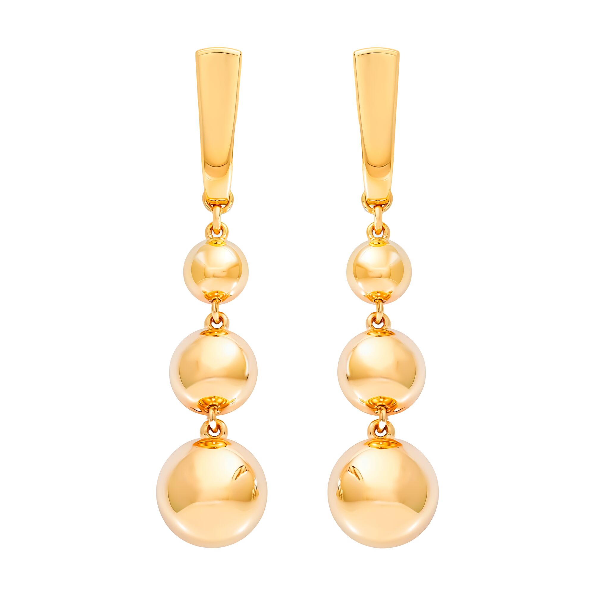 Серьги, золото, 585, 6.34г, 60508 | GoldMarket.kz