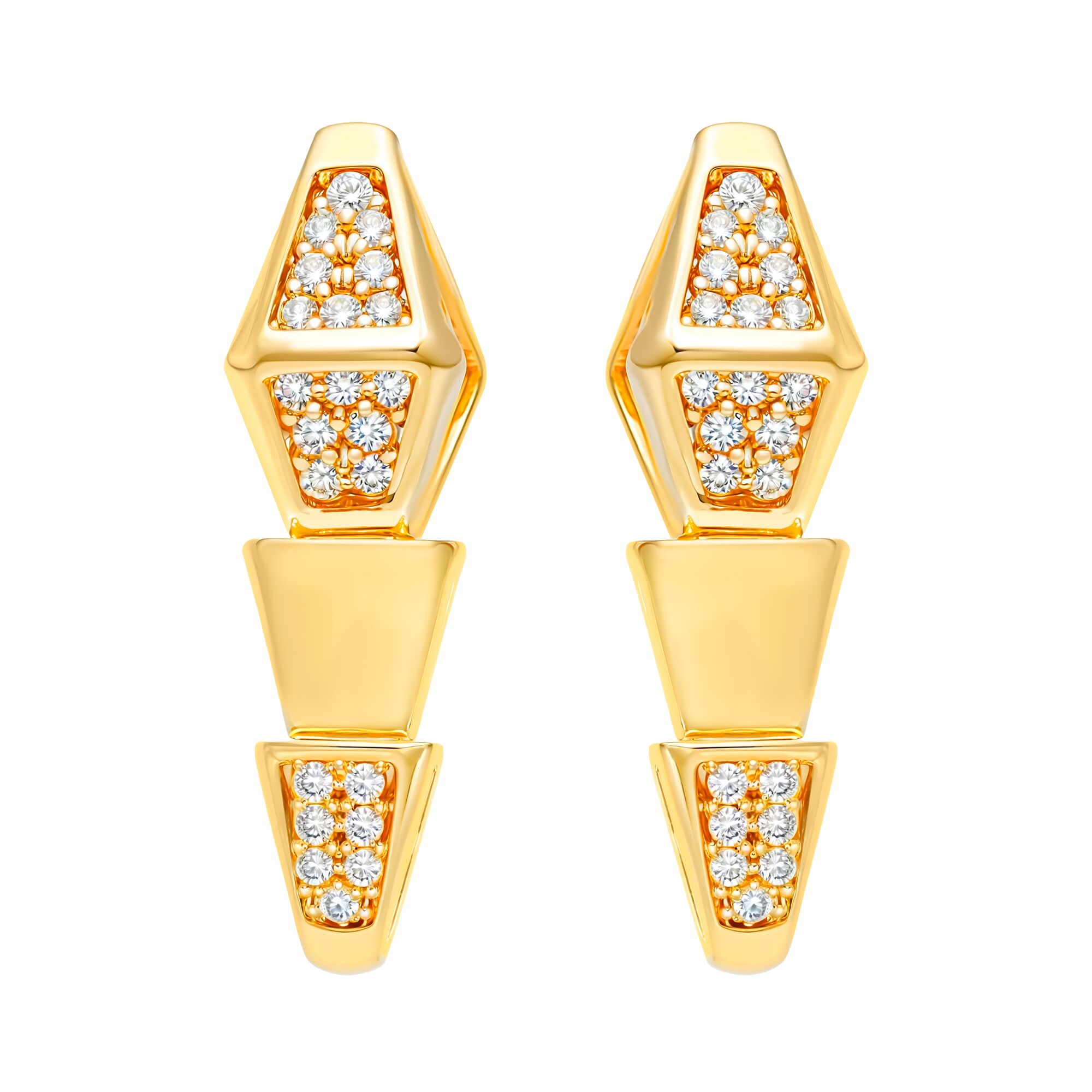 Серьги, золото, 585, 4.08г, 60523 | GoldMarket.kz