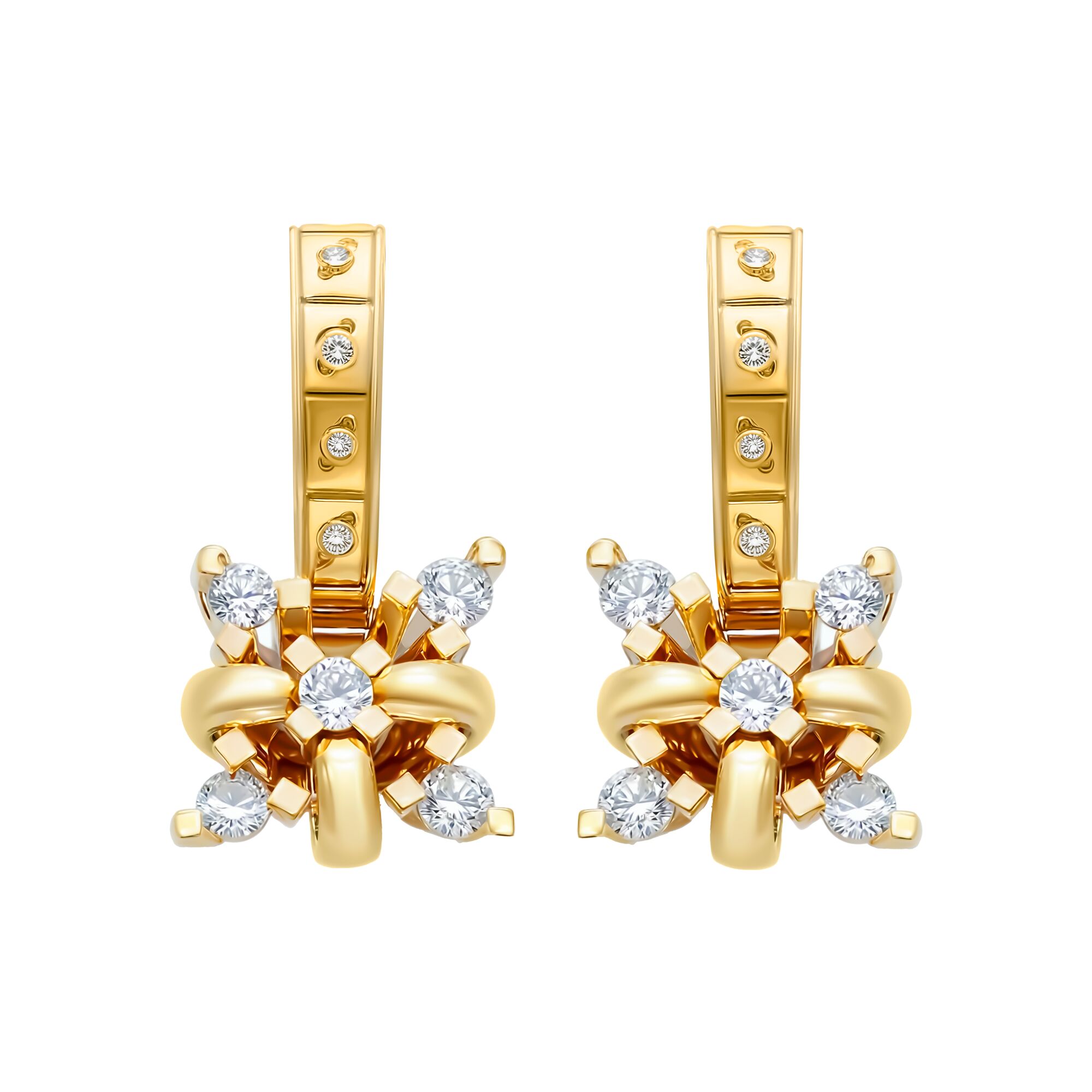 Серьги, золото, 585, 5.72г, 60524 | GoldMarket.kz