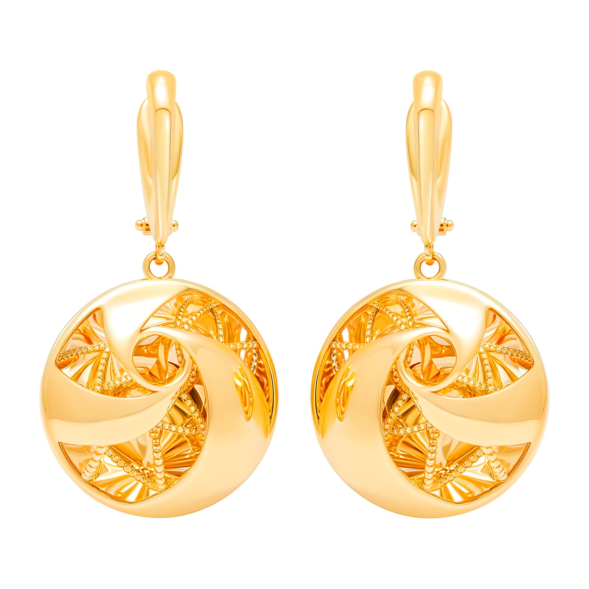 Серьги, золото, 585, 8.52г, 60526 | GoldMarket.kz