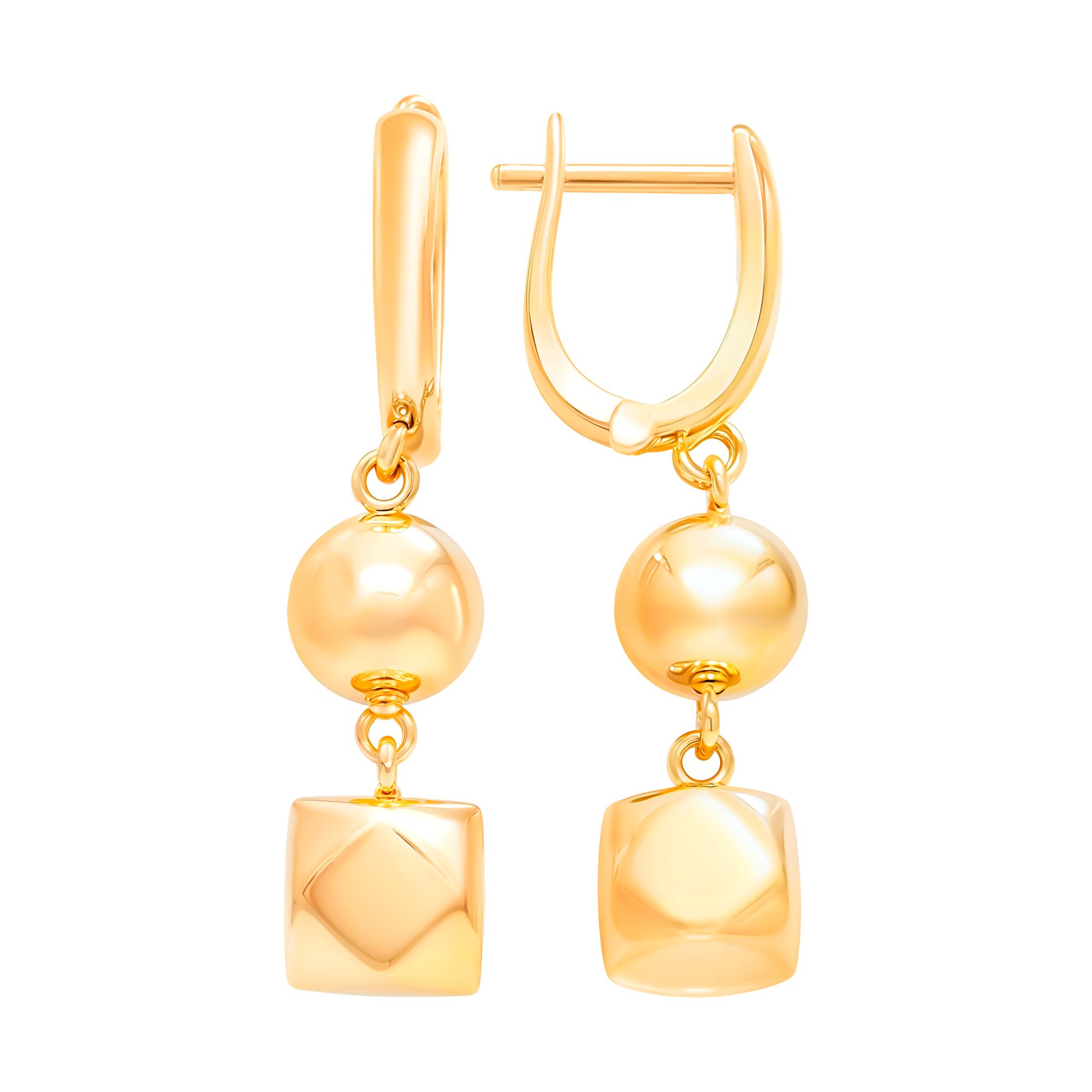 Серьги, золото, 585, 4.81г, 60542, изображение 2 | GoldMarket.kz