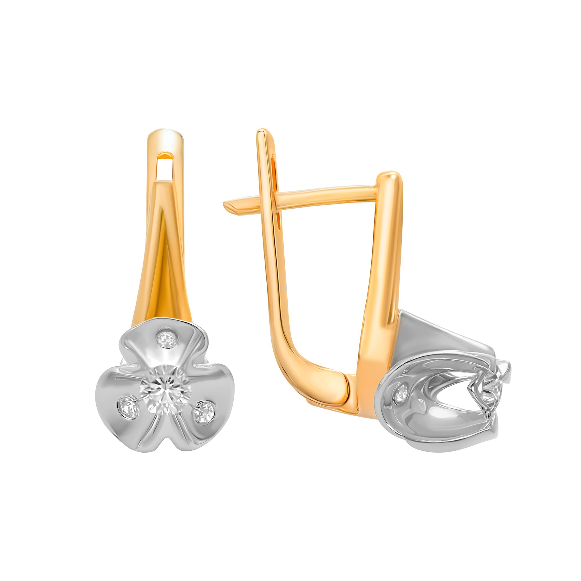 Серьги, золото, 585, 5.37г, 60544, изображение 2 | GoldMarket.kz