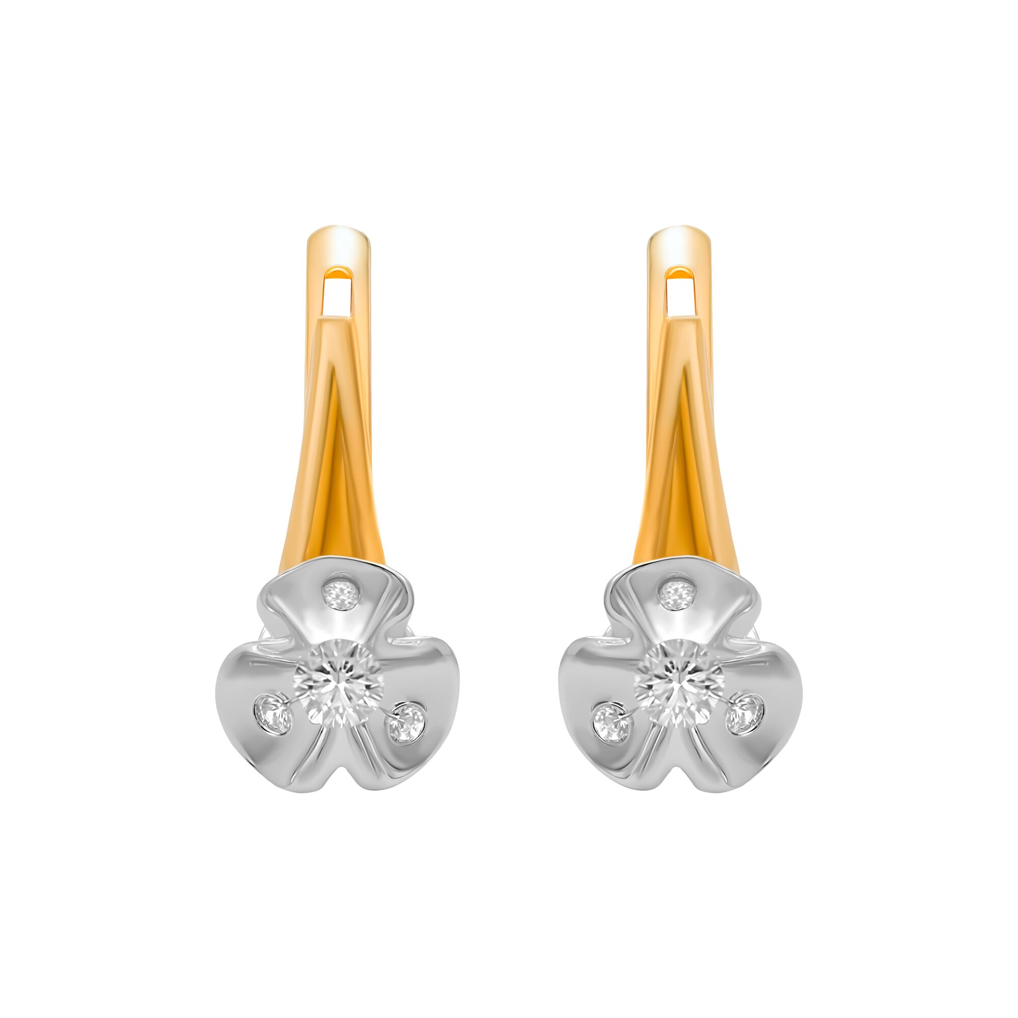 Серьги, золото, 585, 5.37г, 60544 | GoldMarket.kz