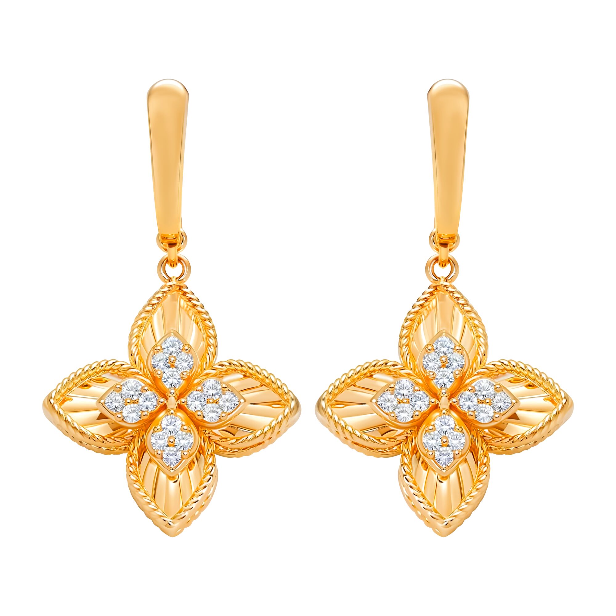 Серьги, золото, 585, 6.23г, 60546 | GoldMarket.kz