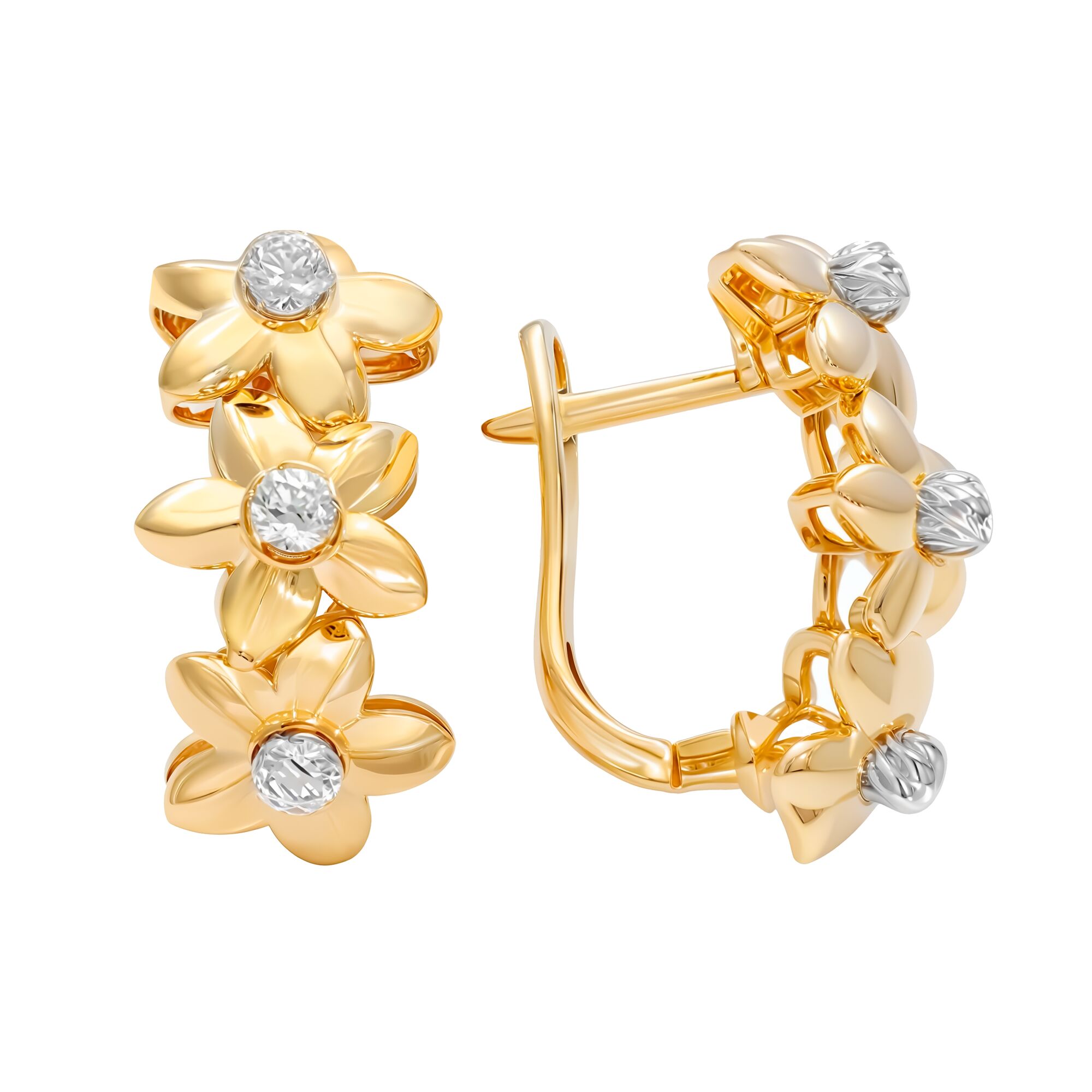 Серьги, золото, 585, 4.86г, 60604, изображение 2 | GoldMarket.kz