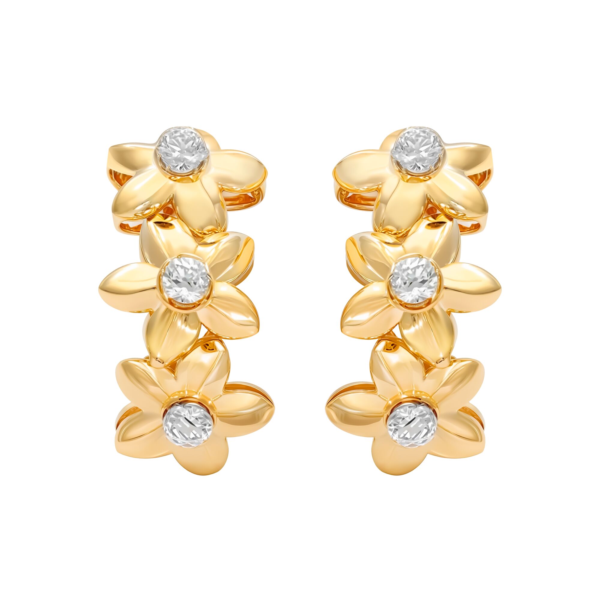 Серьги, золото, 585, 4.86г, 60604 | GoldMarket.kz