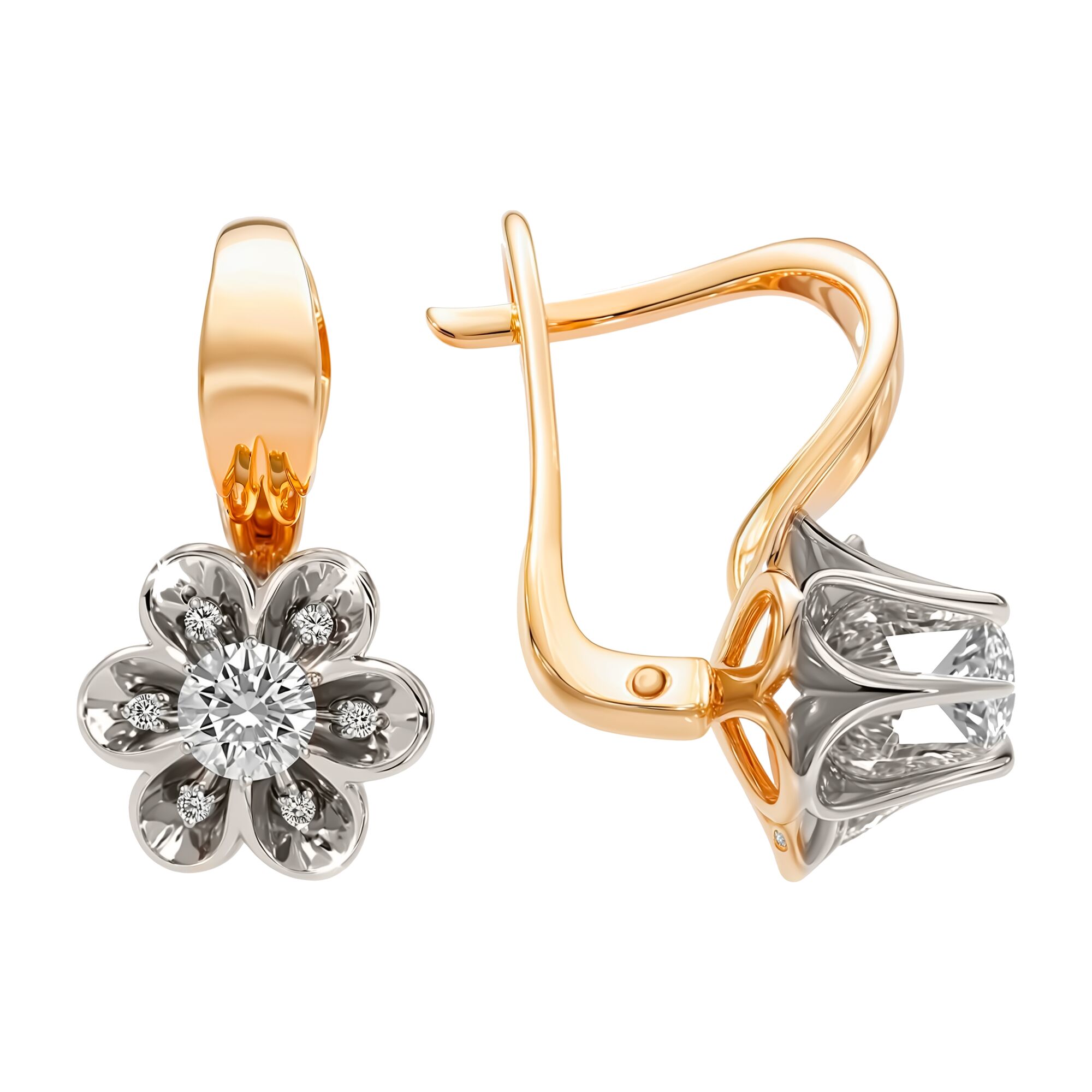 Серьги, золото, 585, 6.52г, 60612, изображение 2 | GoldMarket.kz