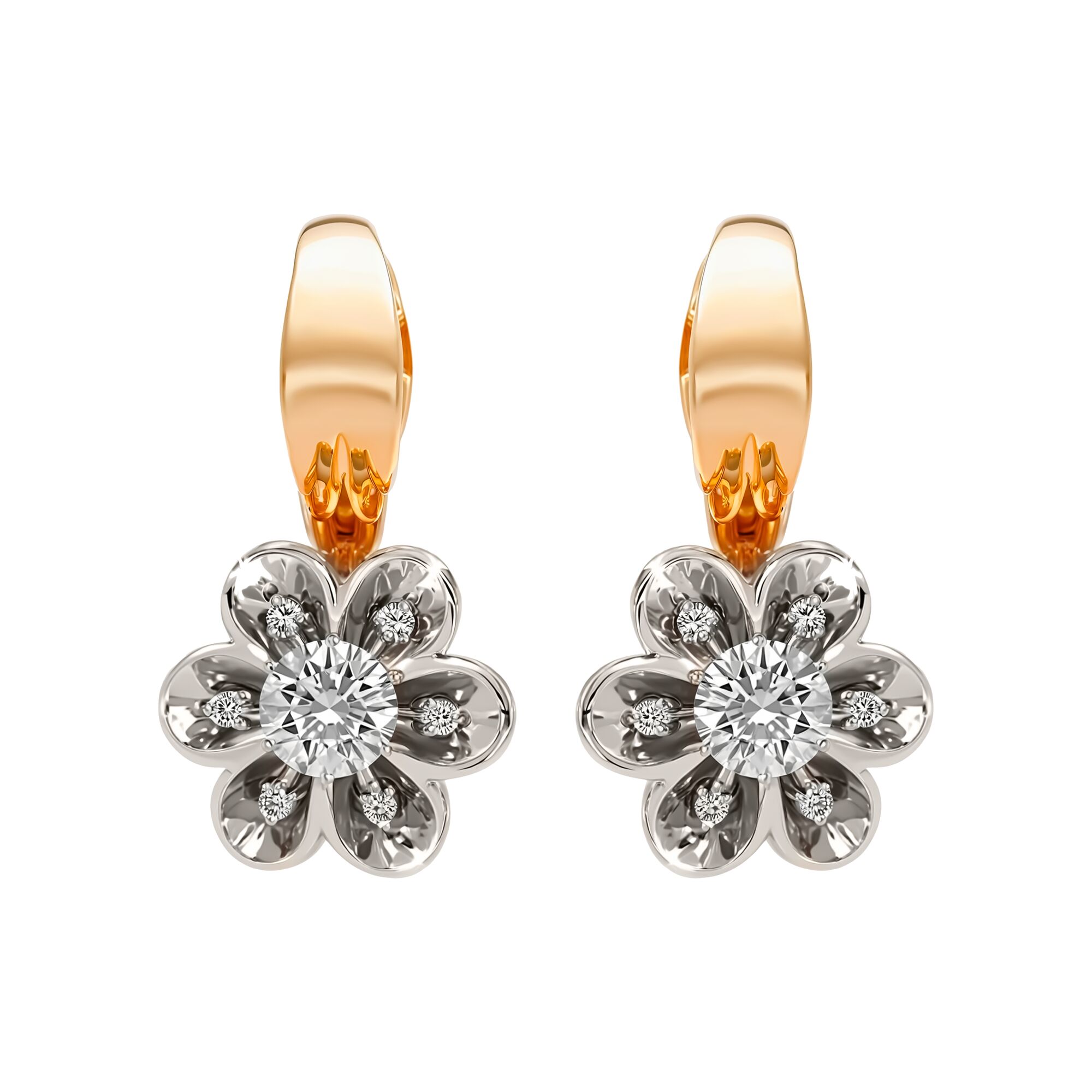 Серьги, золото, 585, 6.52г, 60612 | GoldMarket.kz