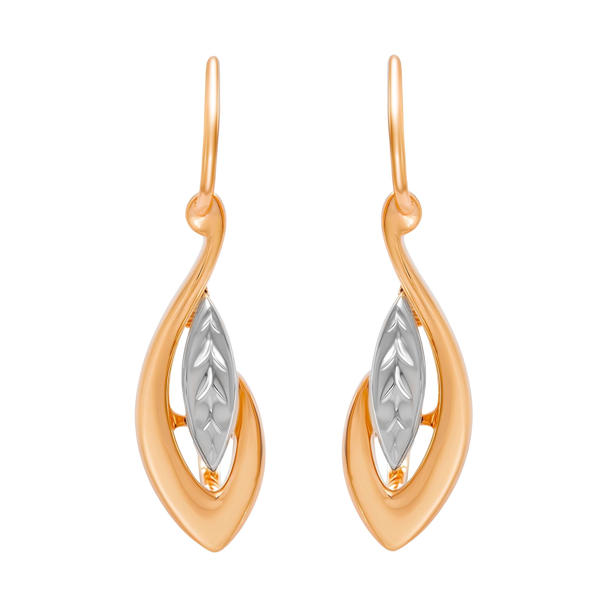 Серьги, золото, 585, 3.8г, 60613 | GoldMarket.kz