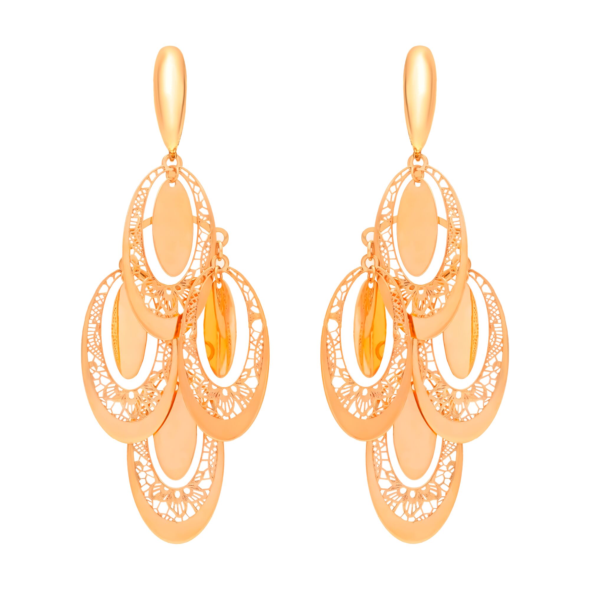 Серьги, золото, 585, 6.72г, 60624 | GoldMarket.kz