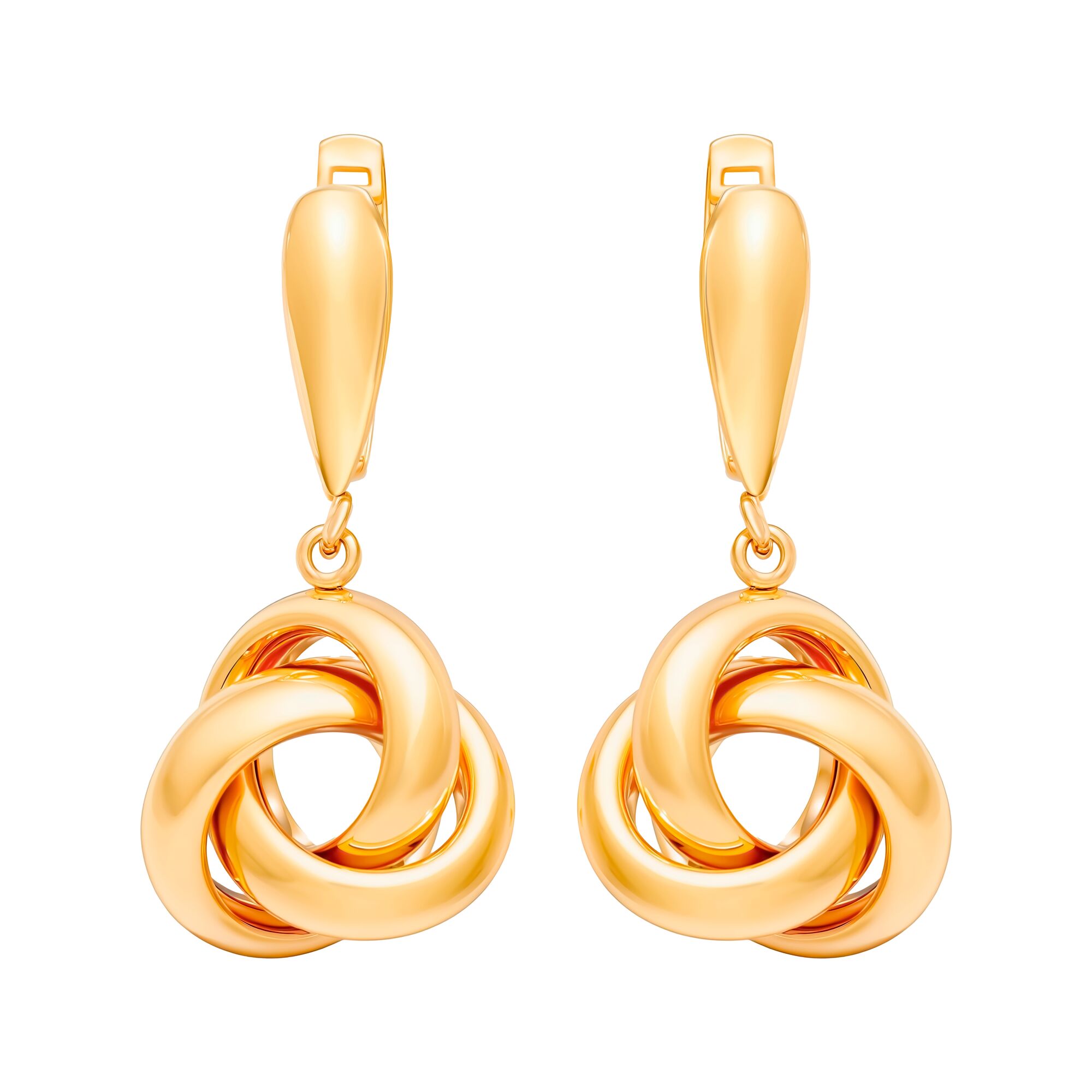 Серьги, золото, 585, 6.41г, 60633 | GoldMarket.kz