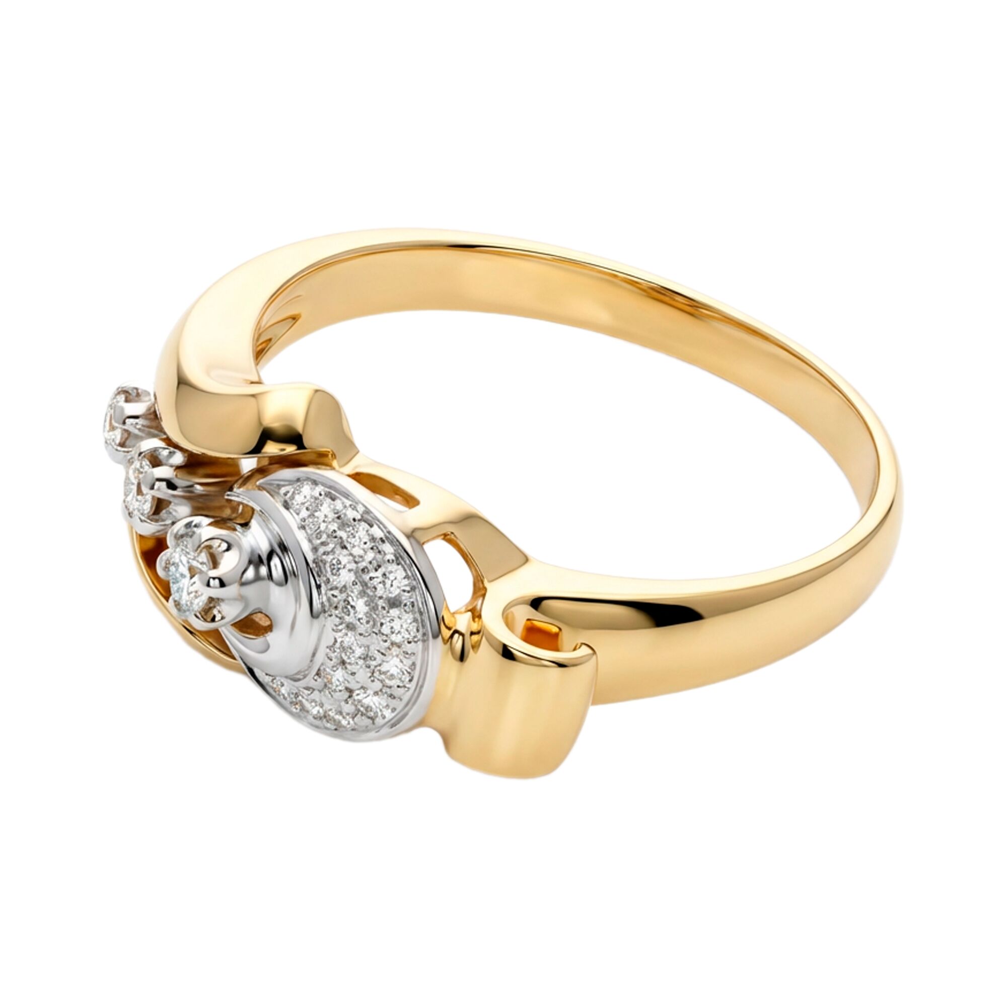 Кольцо, золото, 585, 3.88г, 60118, изображение 2 | GoldMarket.kz