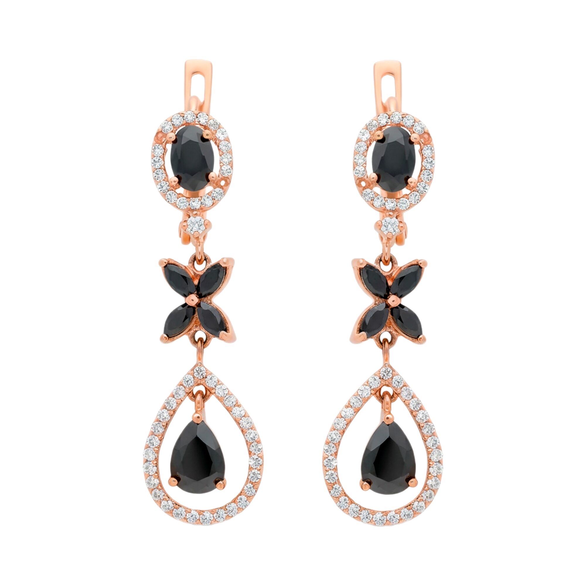 Серьги, золото, 585, 7.65г, 60138 | GoldMarket.kz