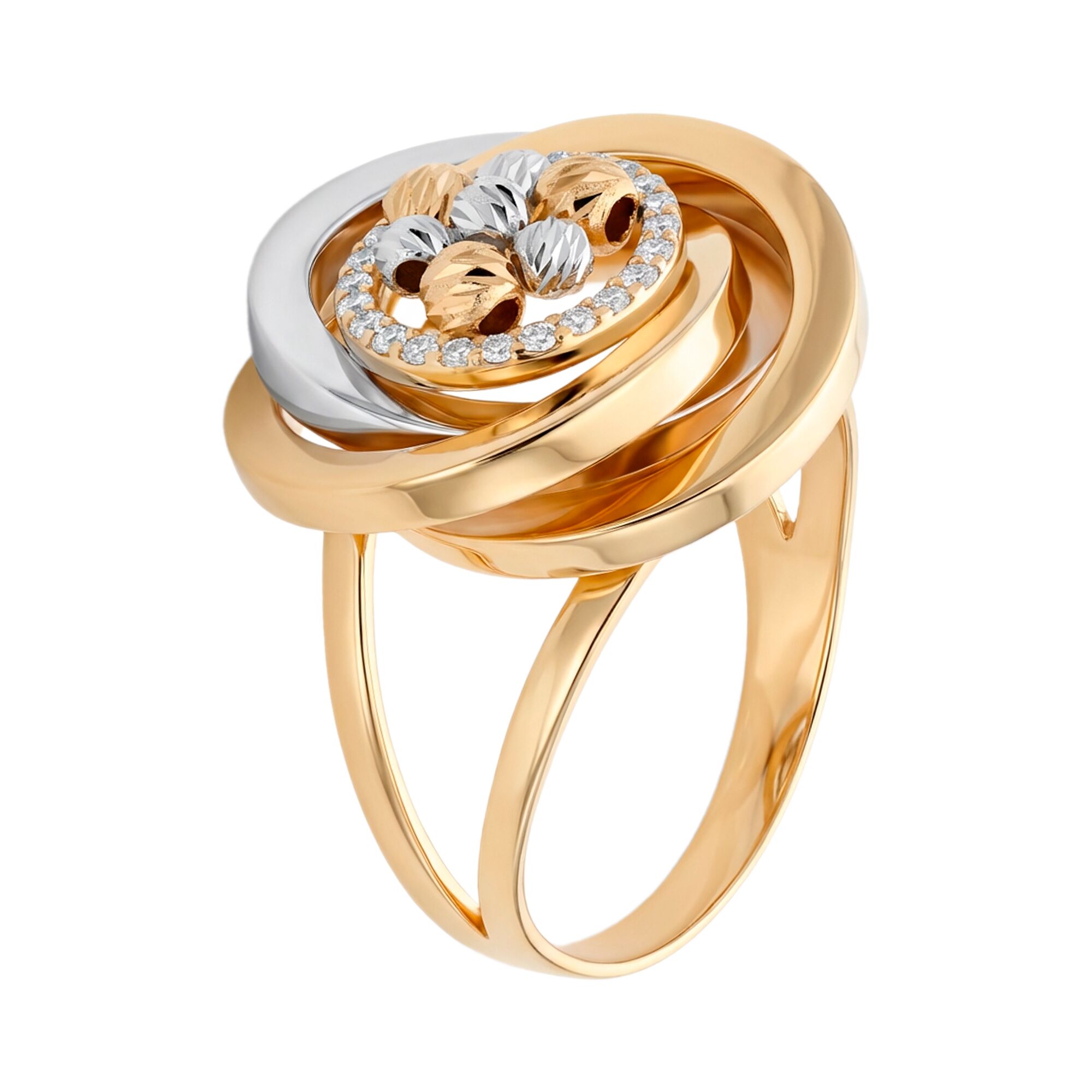 Кольцо, золото, 585, 4.35г, 60202 | GoldMarket.kz