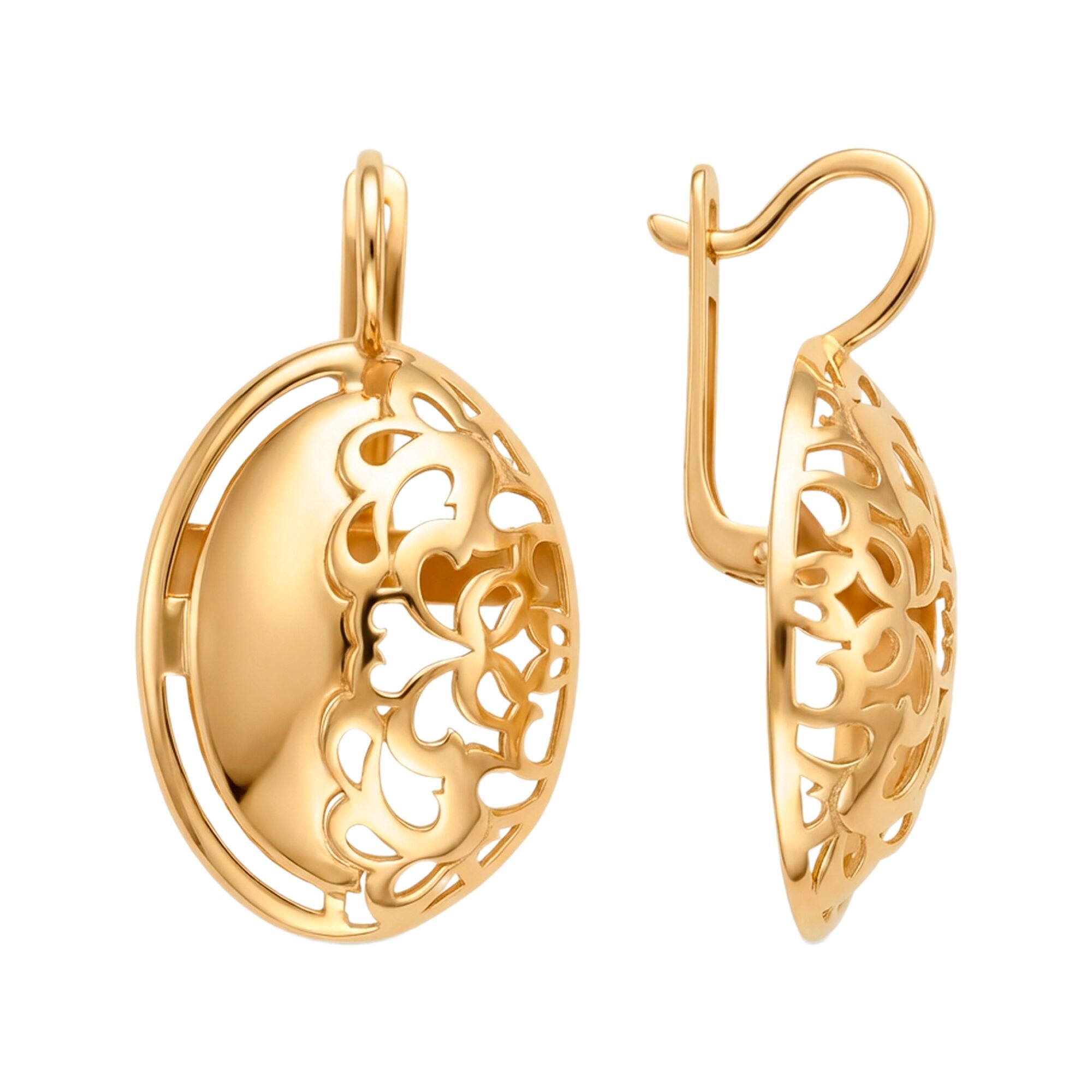 Серьги, золото, 585, 5.71г, 60222, изображение 2 | GoldMarket.kz