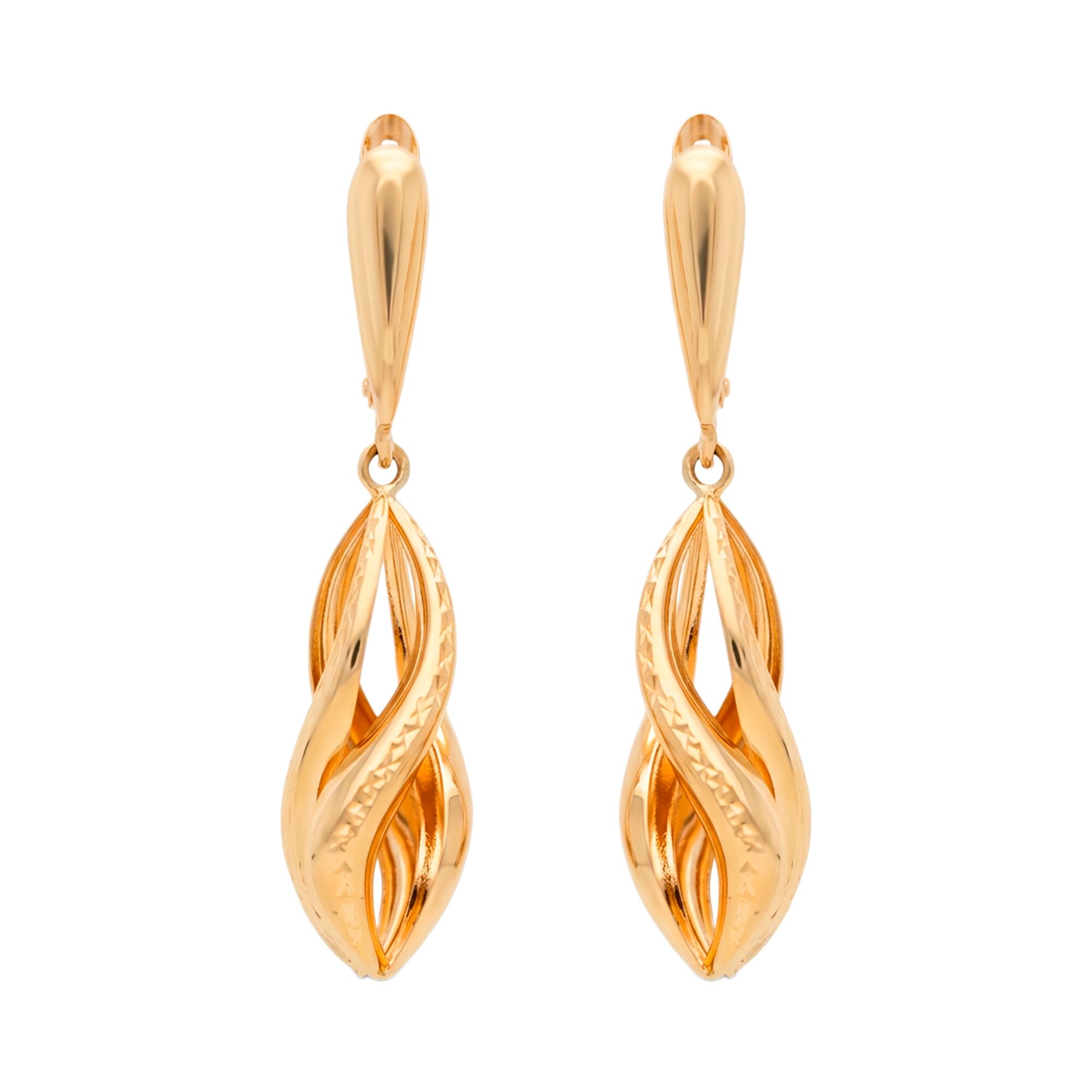 Серьги, золото, 585, 3.35г, 60259 | GoldMarket.kz