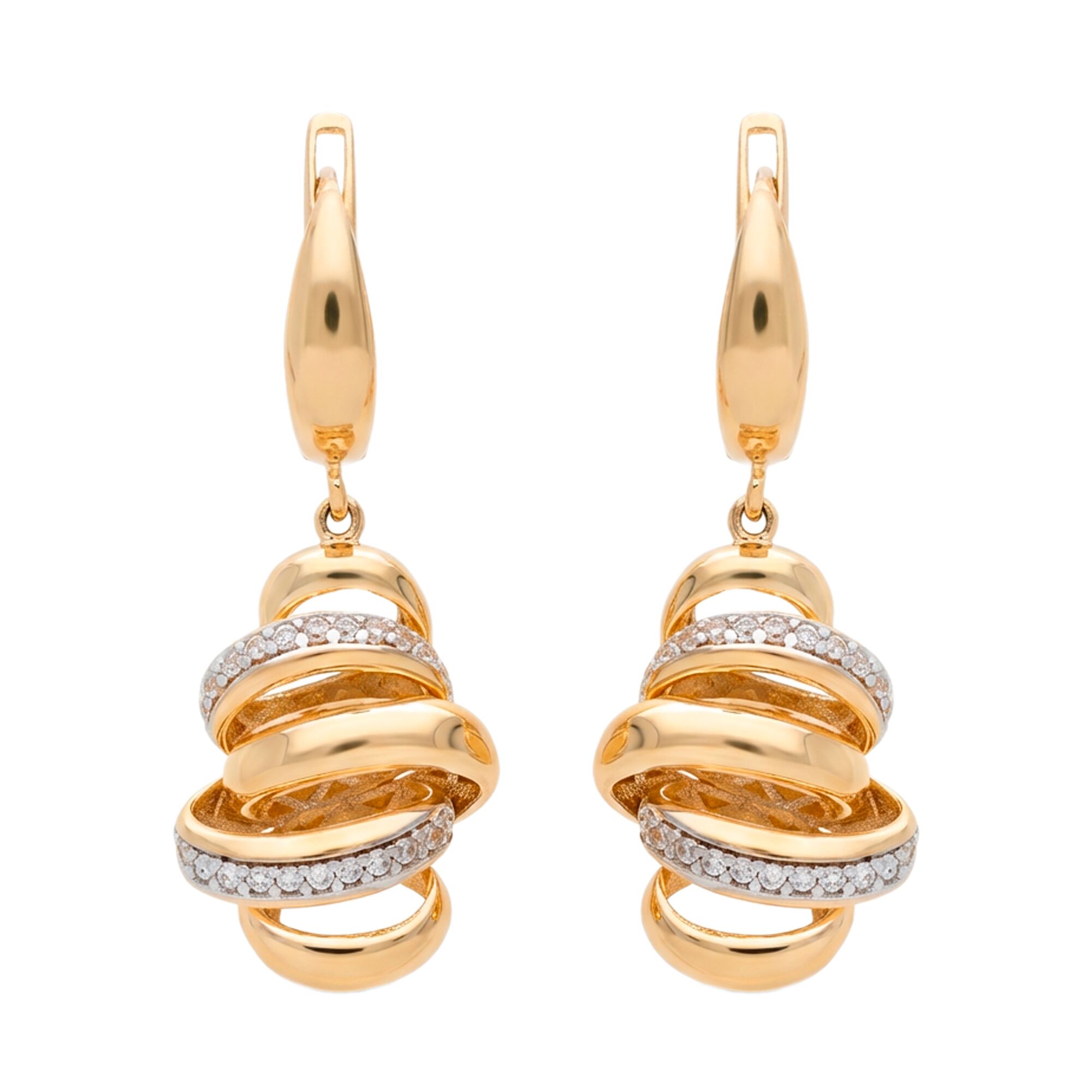 Серьги, золото, 585, 6.43г, 60270 | GoldMarket.kz