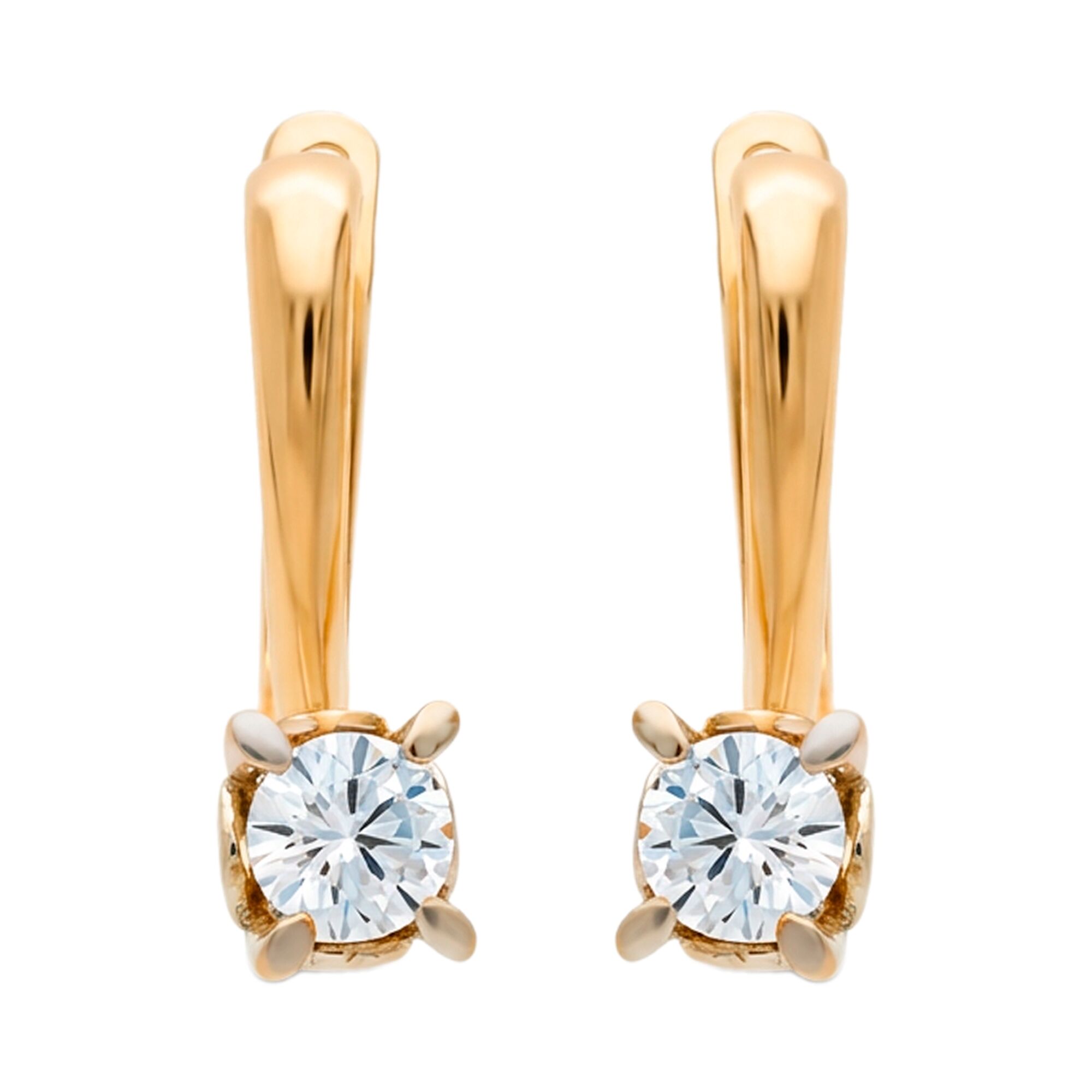 Серьги, золото, 585, 3.95г, 60279 | GoldMarket.kz