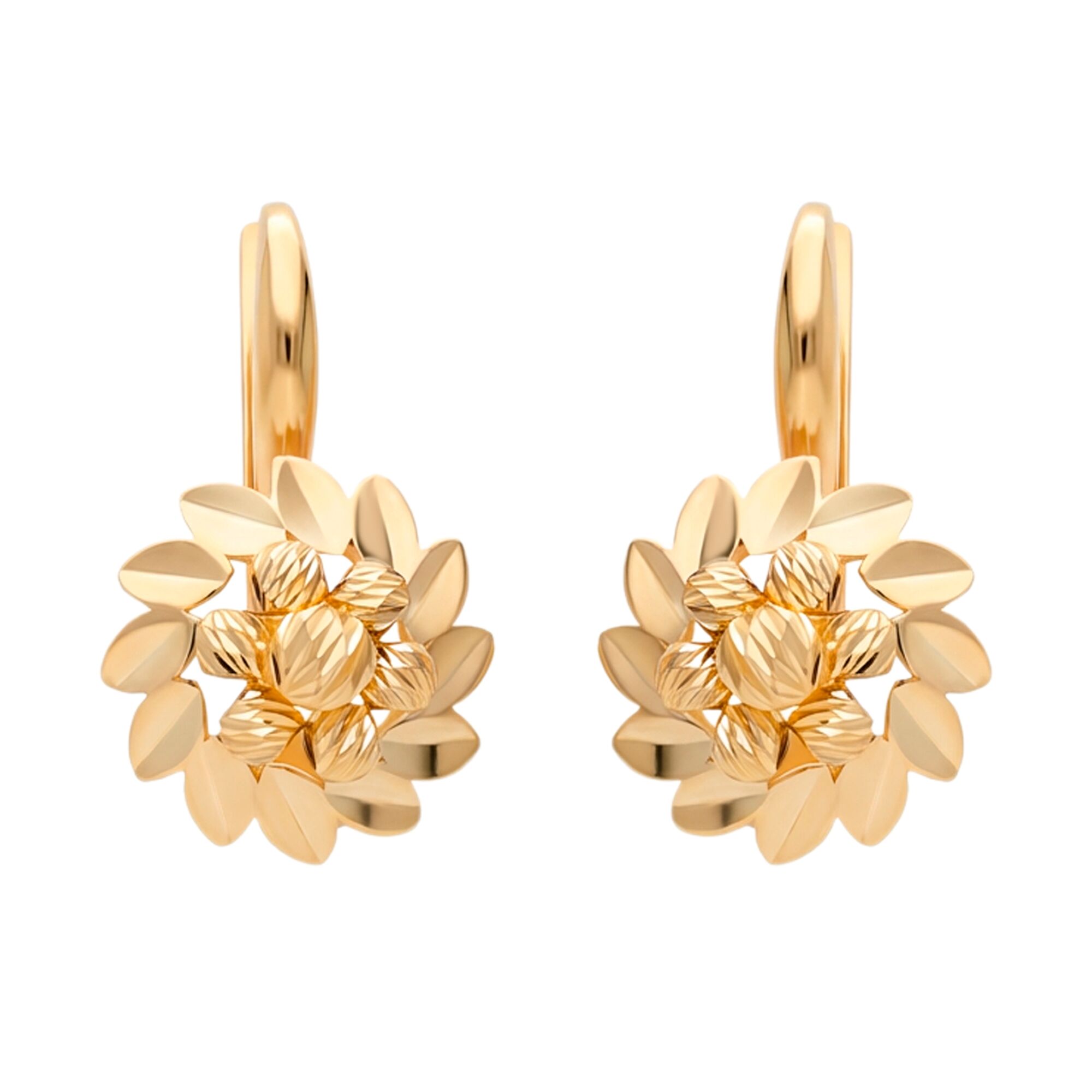 Серьги, золото, 585, 6.12г, 60281 | GoldMarket.kz