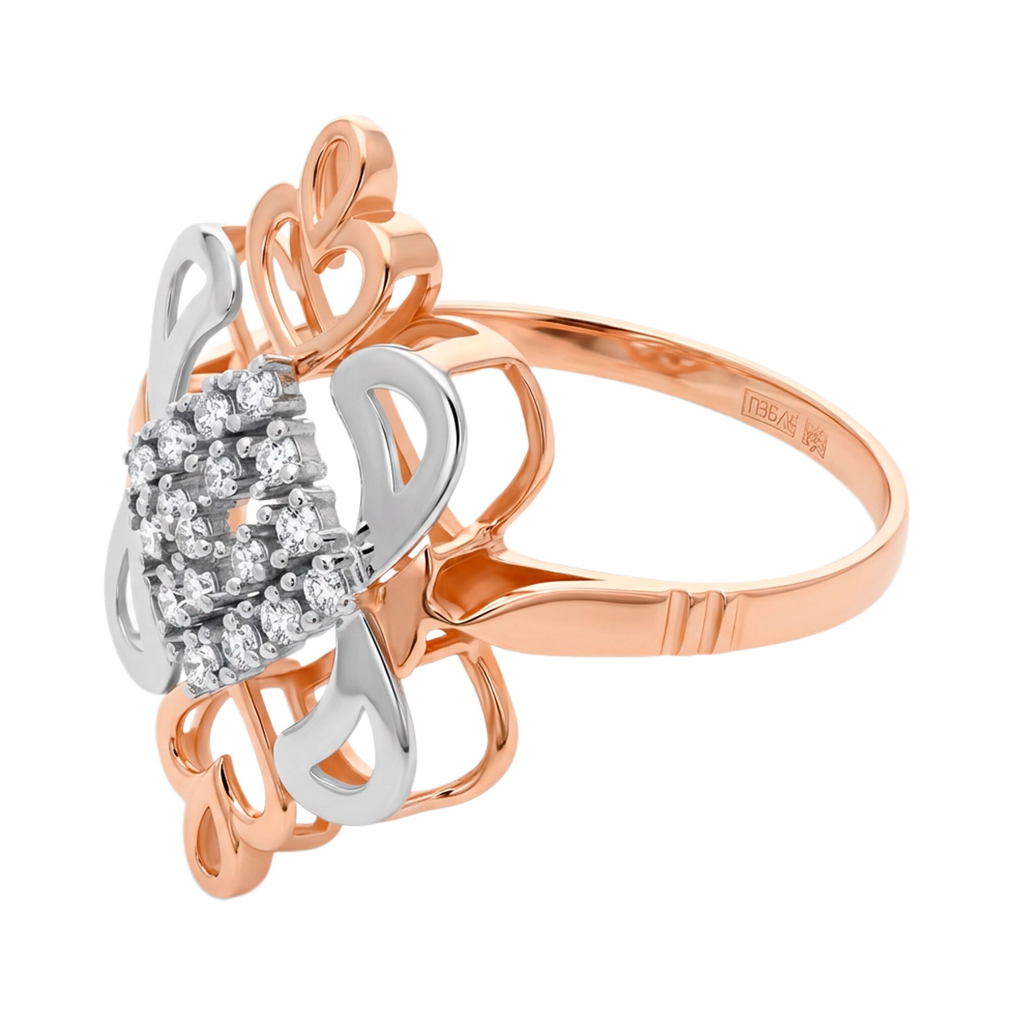 Кольцо, золото, 585, 3.46г, 60287, изображение 2 | GoldMarket.kz